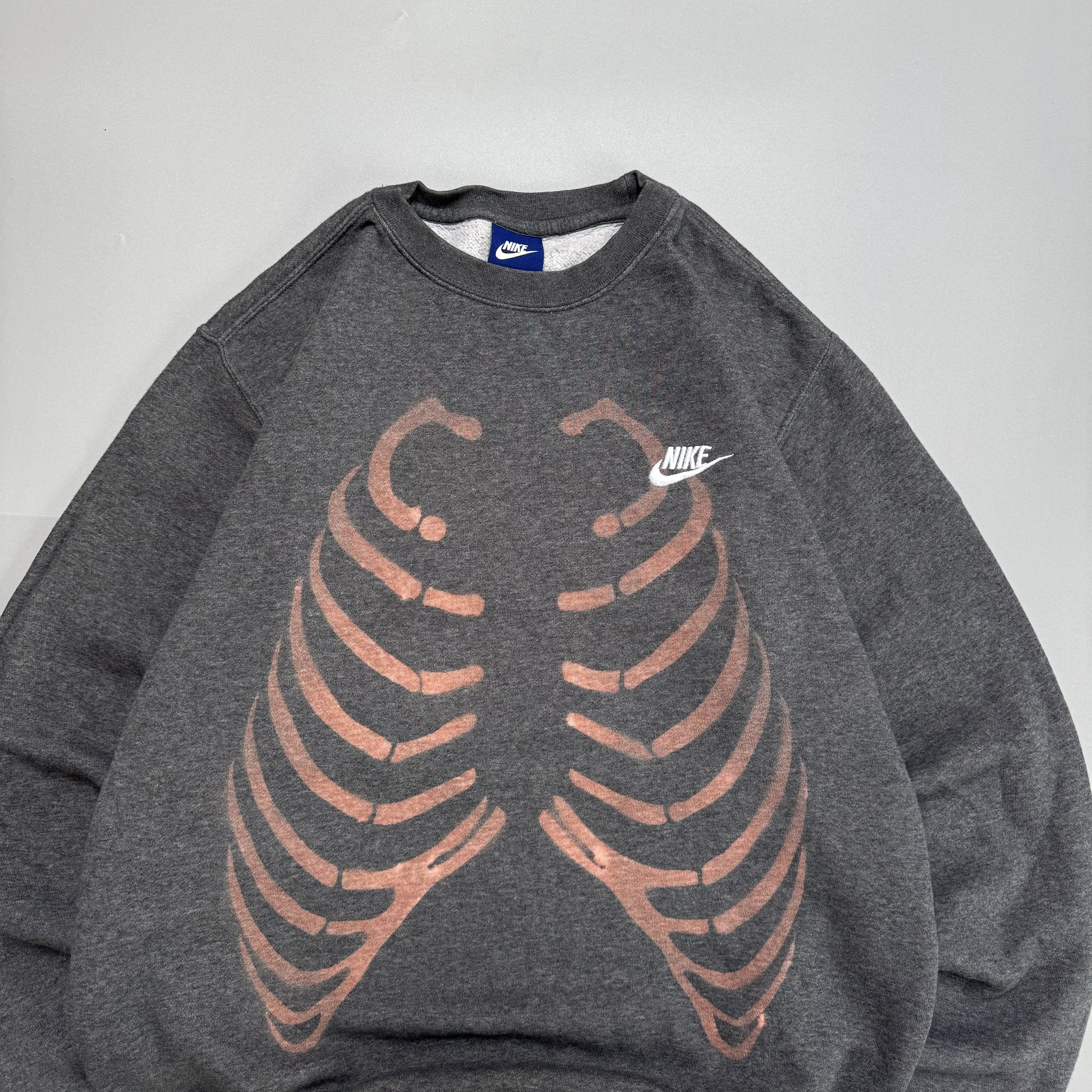Nike NIKE CUSTOM SKELETON SWEATSHIRT GREY SWOOSH DRILL Size US M / EU 48-50 / 2 - 3 Thumbnail