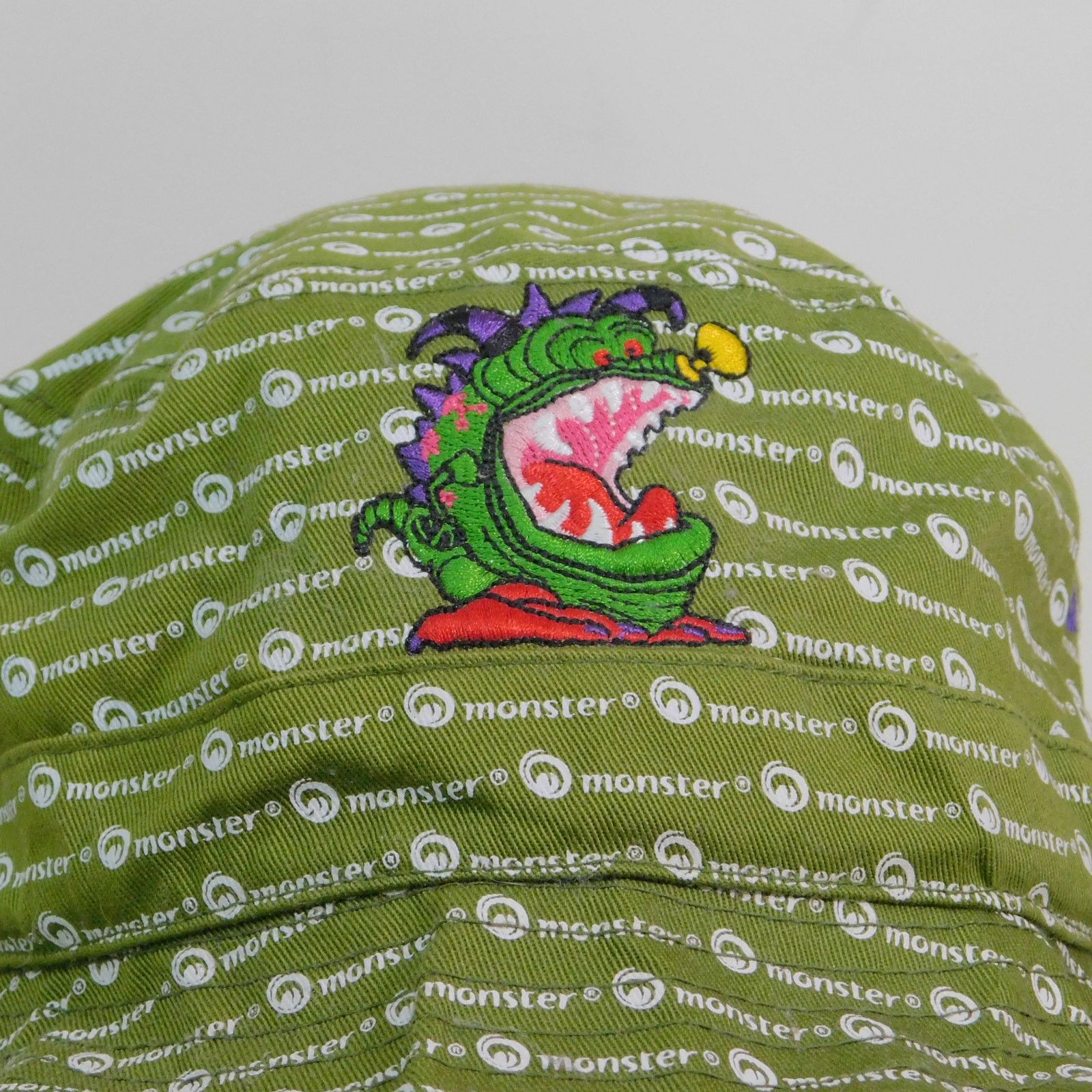 Other Monster dot com AOP Bucket Hat OSFA Green Embroidered Promo Size ONE SIZE - 2 Thumbnail