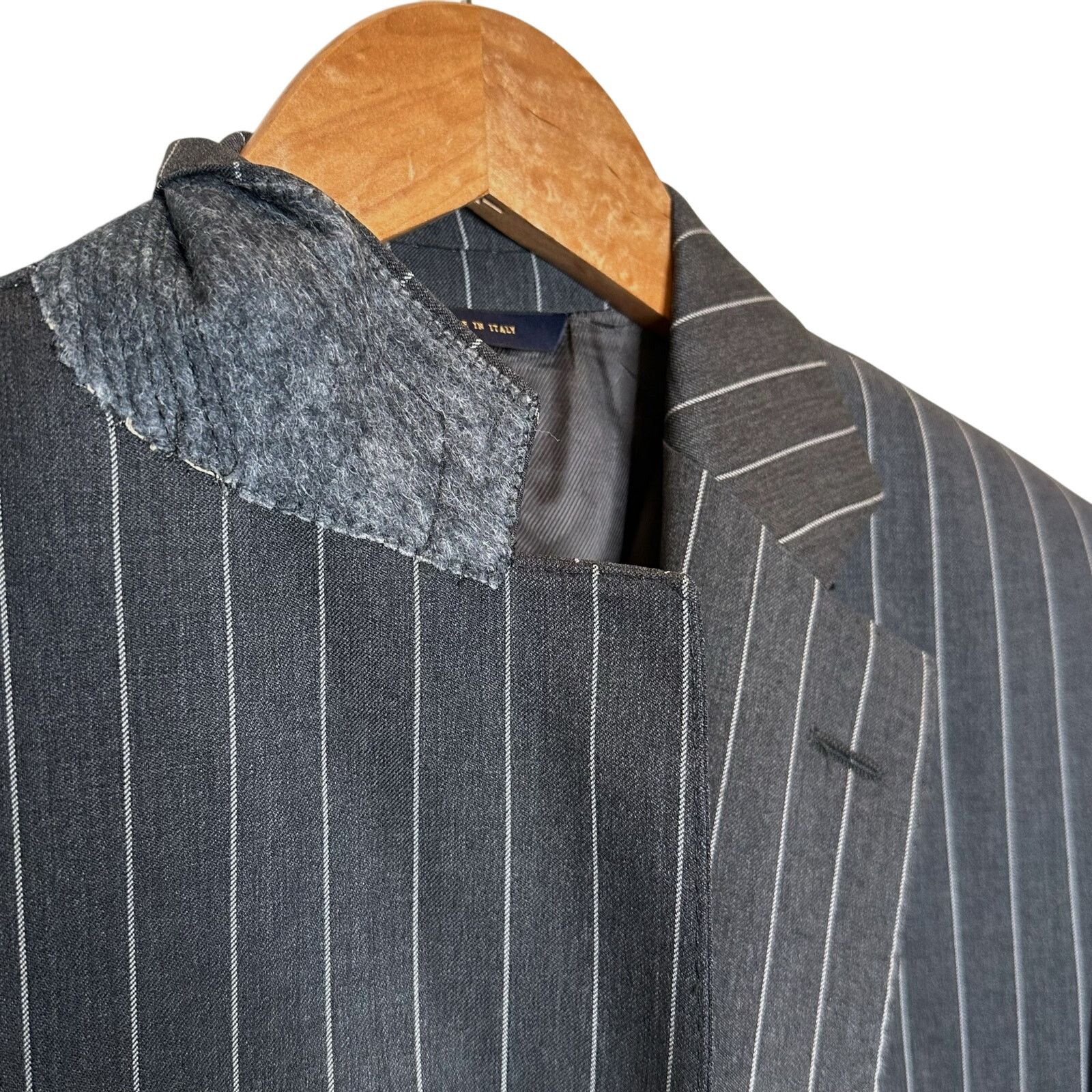 Brooks Brothers Brooks Brothers Regent Fit Wool Pinstripe 1818 Suit Blazer Size 40L - 10 Thumbnail