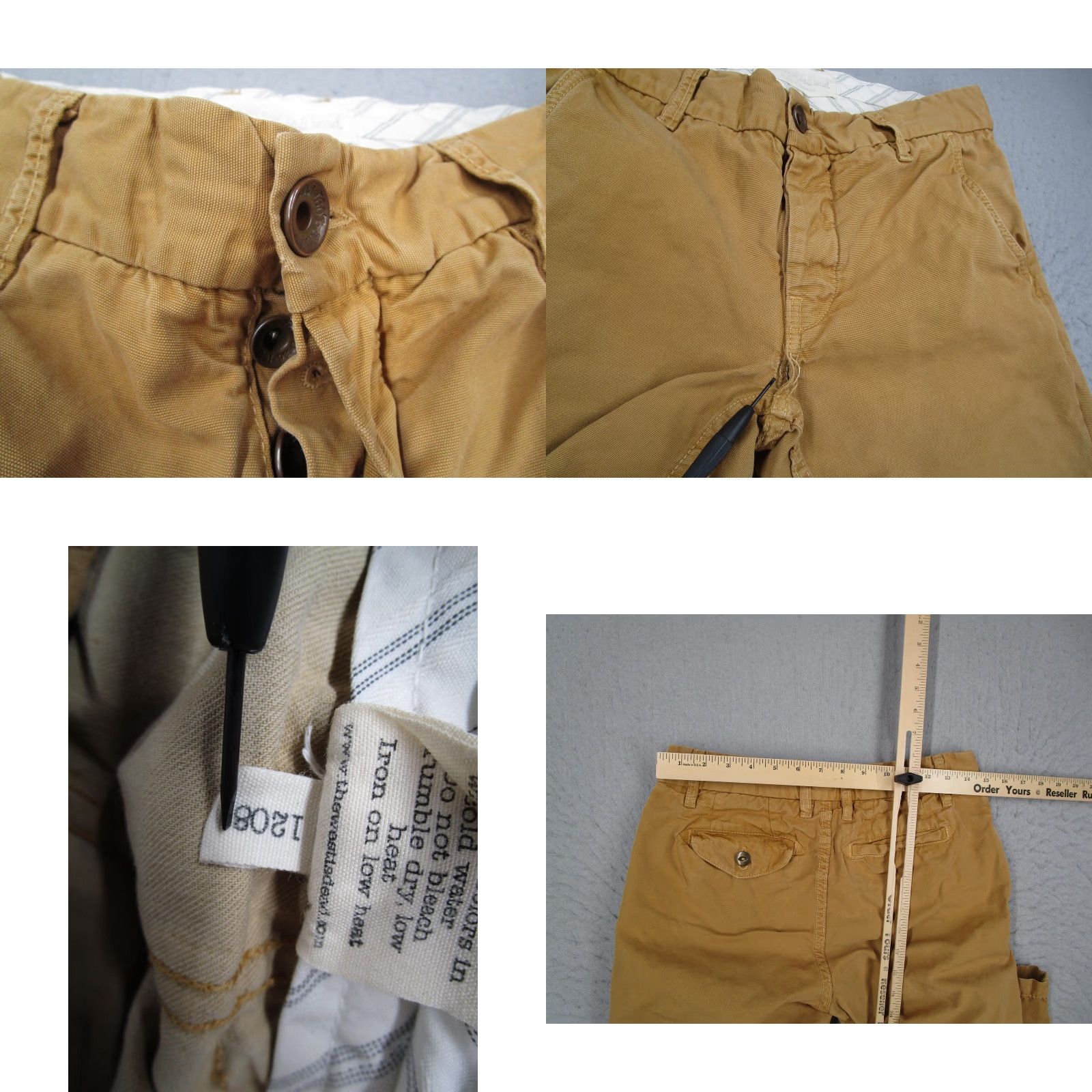 The West Is Dead VINTAGE The West is Dead Pants Mens 30x30 Brown Slim Fit Chino Casual Tapered Made USA Size US 30 / EU 46 - 8 Thumbnail
