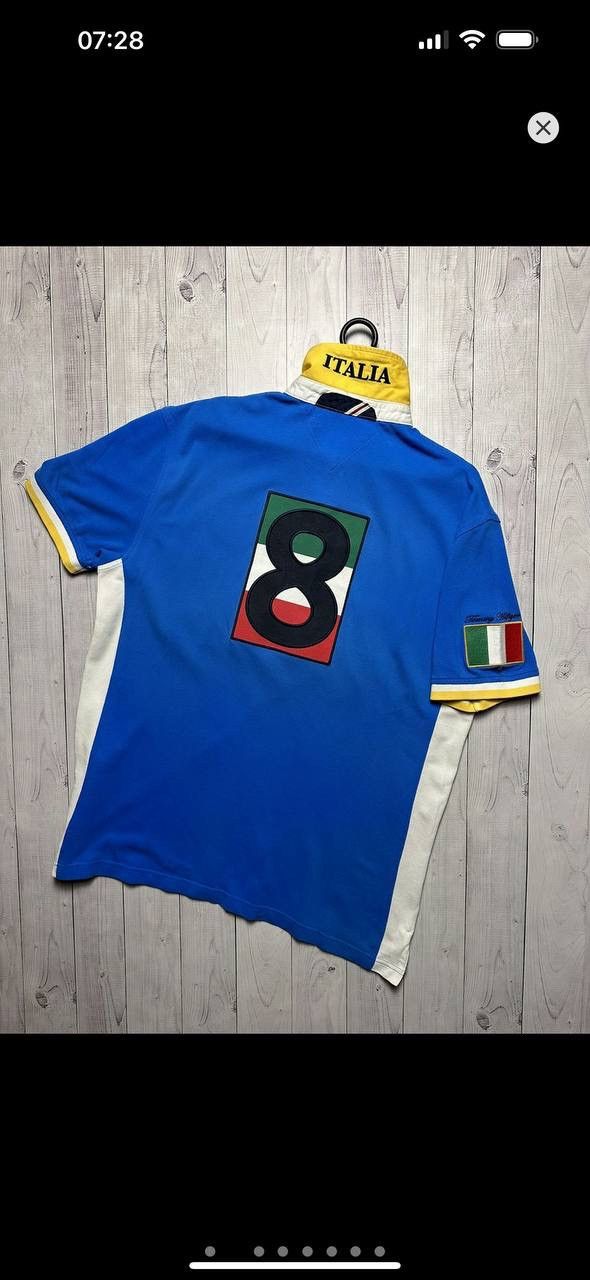 Tommy Hilfiger Vintage polo Tommy Hilfiger Italy big logo Size US L / EU 52-54 / 3 - 2 Thumbnail