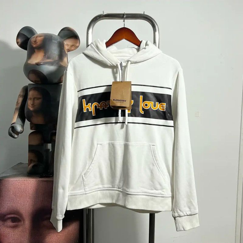 Burberry Burberry White Cotton Hoodie for Men Size US M / EU 48-50 / 2 - 1 Thumbnail