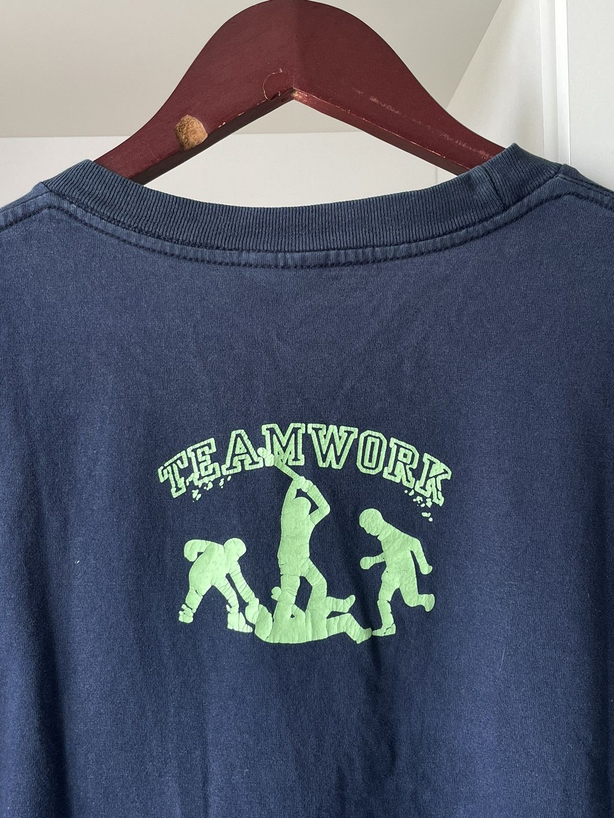 Japanese Brand × Vintage 💥RARE💥 Vintage TEAMWORK T-Shirt Design Size US XL / EU 56 / 4 - 6 Thumbnail