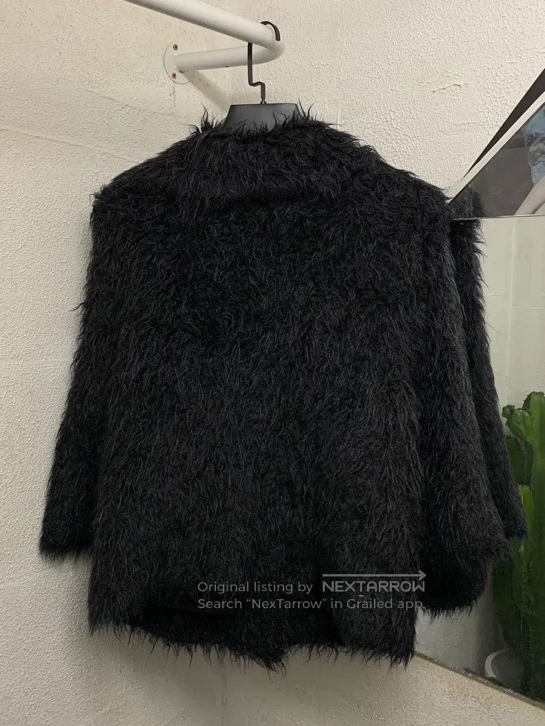 Dries Van Noten DRIES VAN NOTEN Mohair Fuzzy Coat Size S / US 4 / IT 40 - 4 Thumbnail