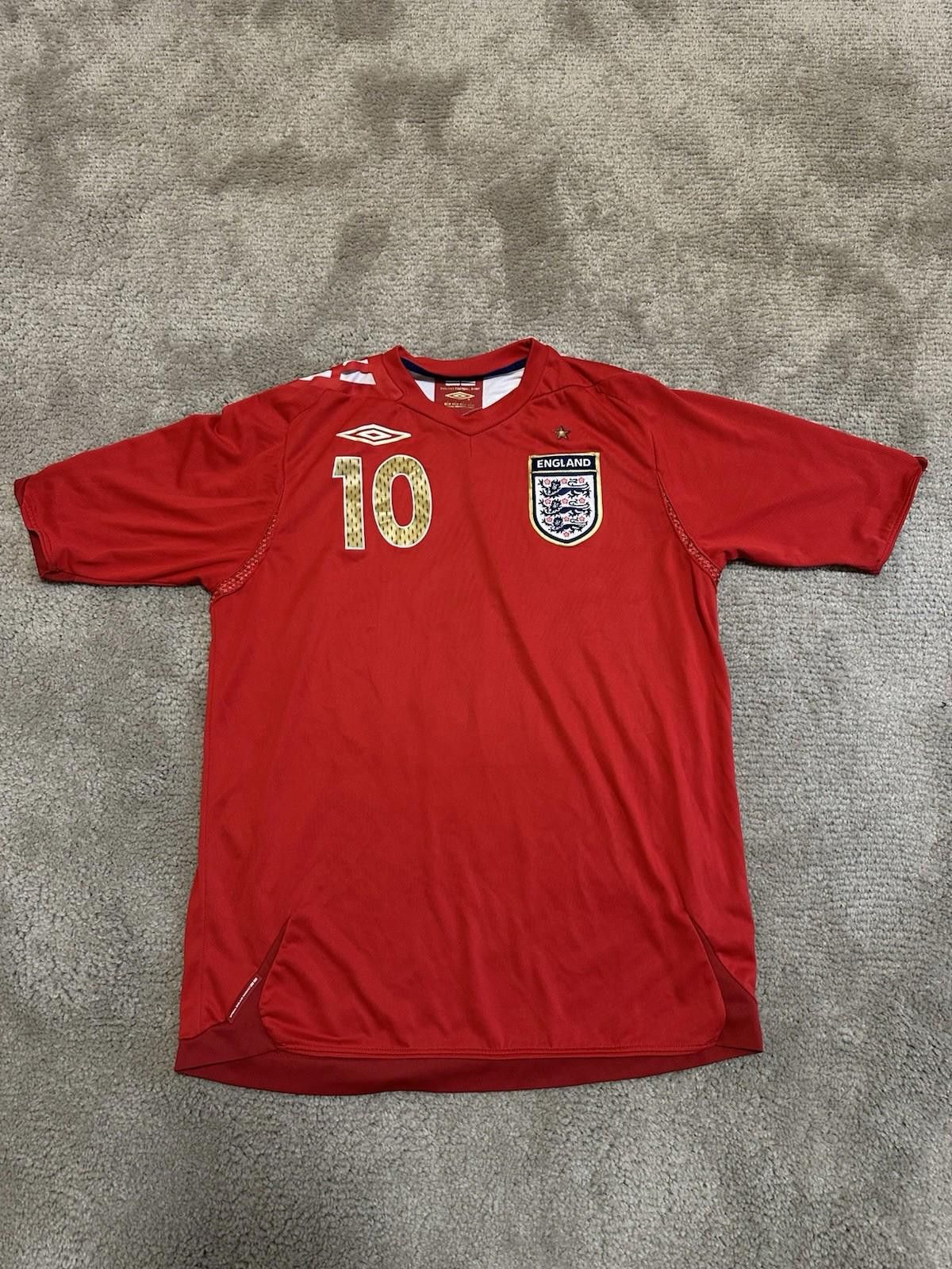 Umbro England 2006 Football Shirt Soccer Jersey World Cup #10 Owen Size US M / EU 48-50 / 2 - 1 Thumbnail