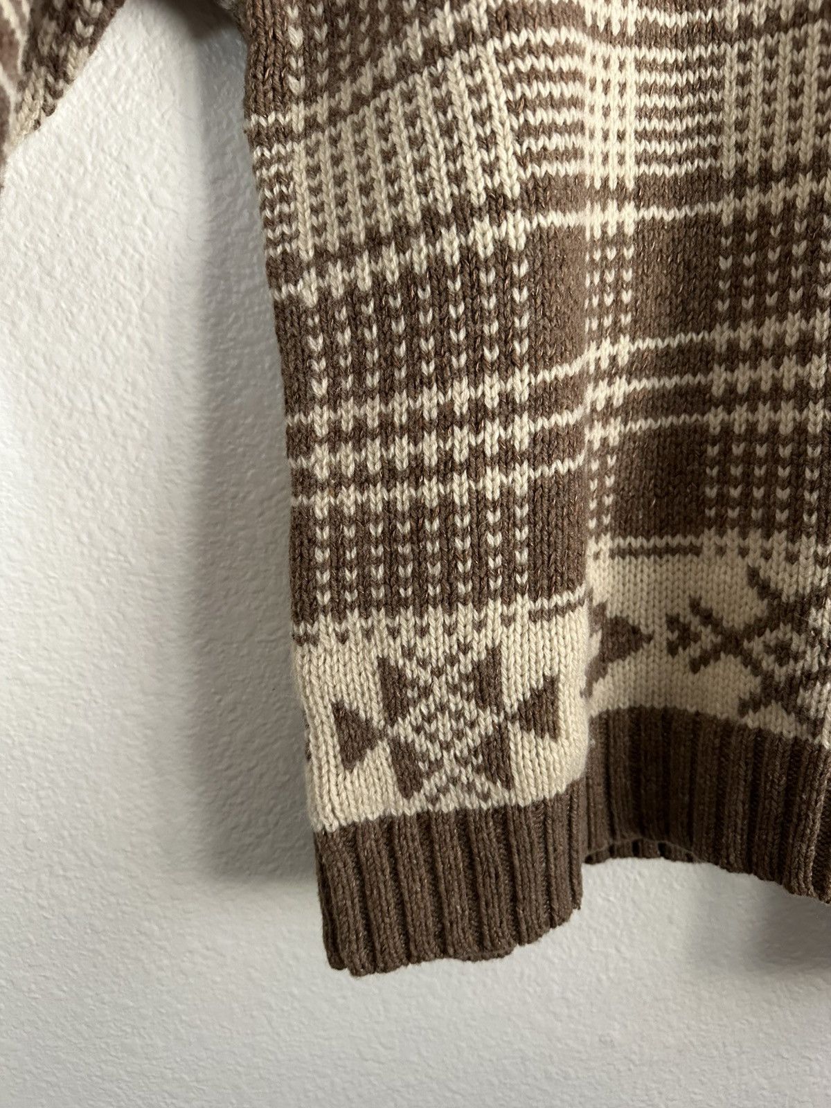 Polo Ralph Lauren Polo Ralph Lauren Plaid Wool Linen Sweater Nordic Country Size US M / EU 48-50 / 2 - 3 Thumbnail