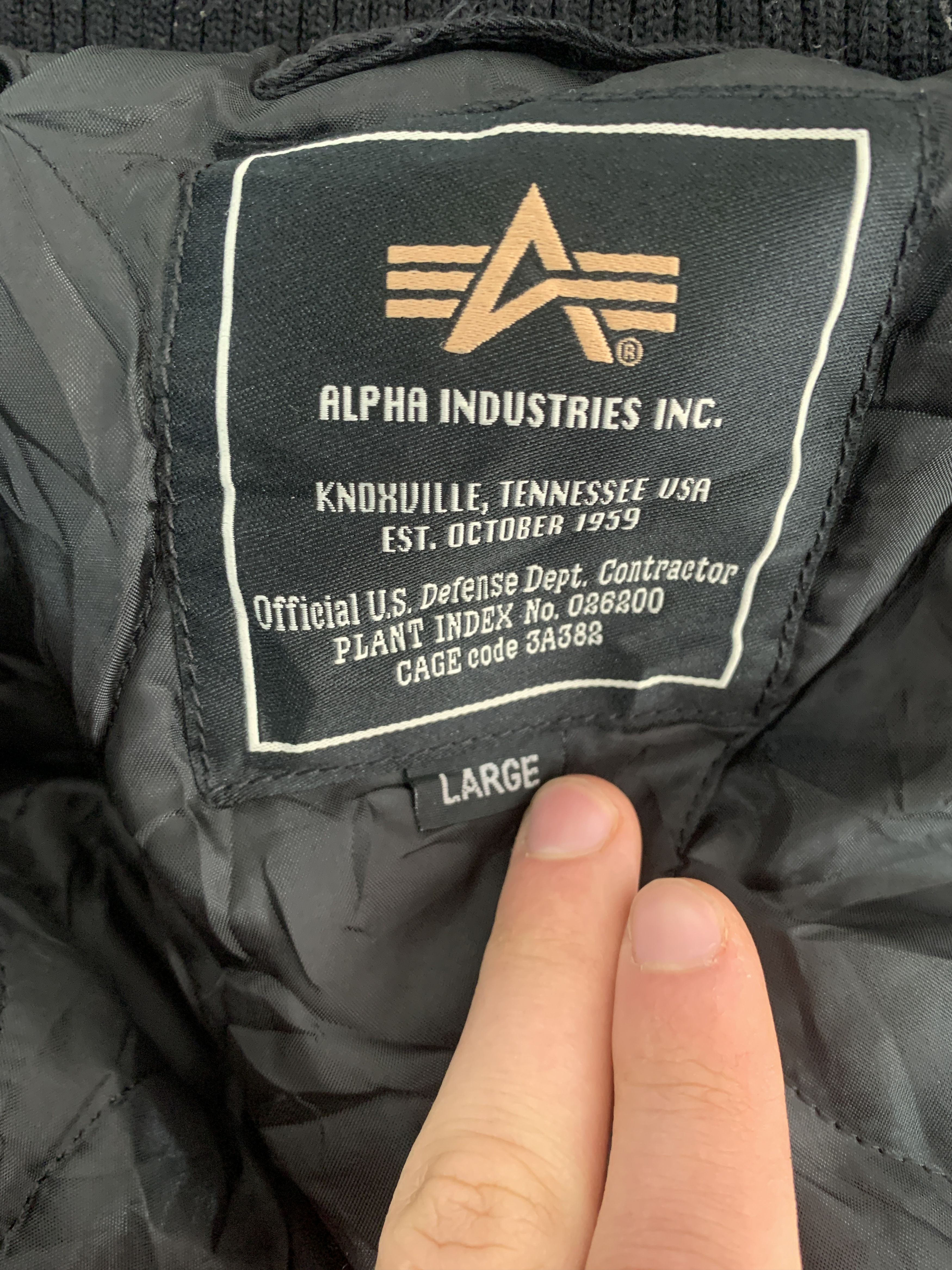 Alpha Industries Individual Alpha Industries Light Jacket Size L Pilot Crew Size US L / EU 52-54 / 3 - 13 Thumbnail