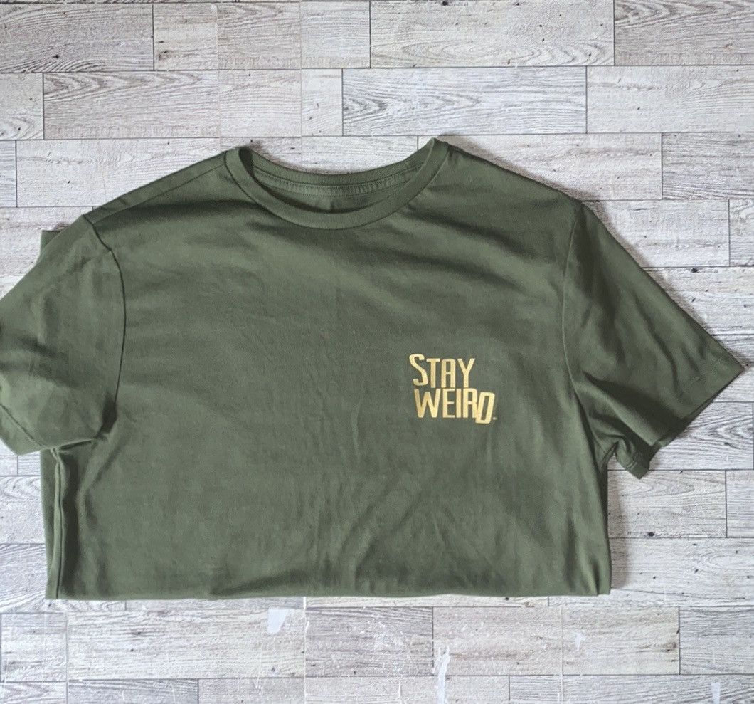 Other “Stay Weird”, Olive Green, Custom, Casual Crew Neck Tee Size US S / EU 44-46 / 1 - 6 Thumbnail