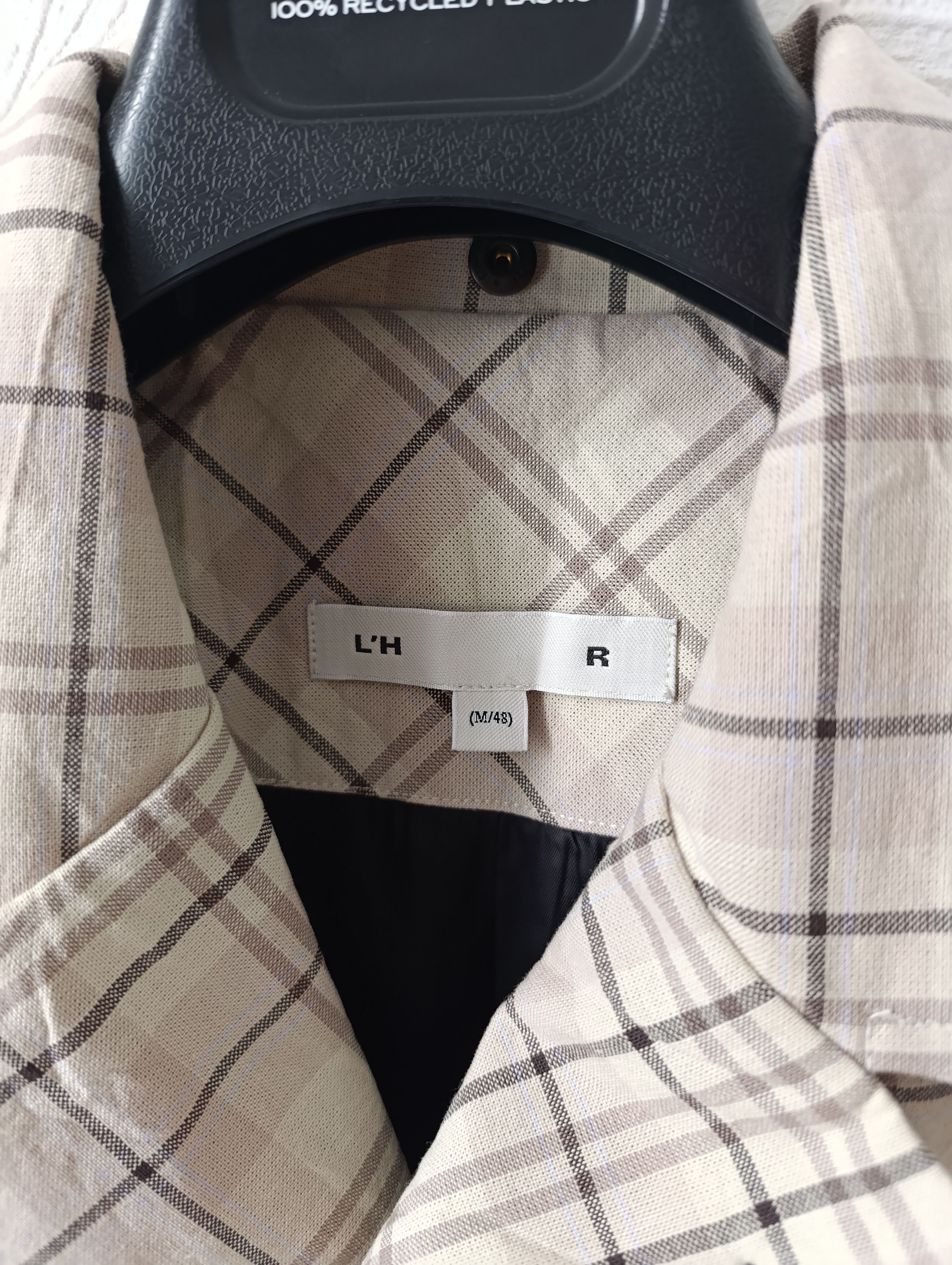 L'Homme Rouge LHOMME ROUGE OFF-WHITE STORY CHECK JACKET MENS Size US M / EU 48-50 / 2 - 9 Thumbnail