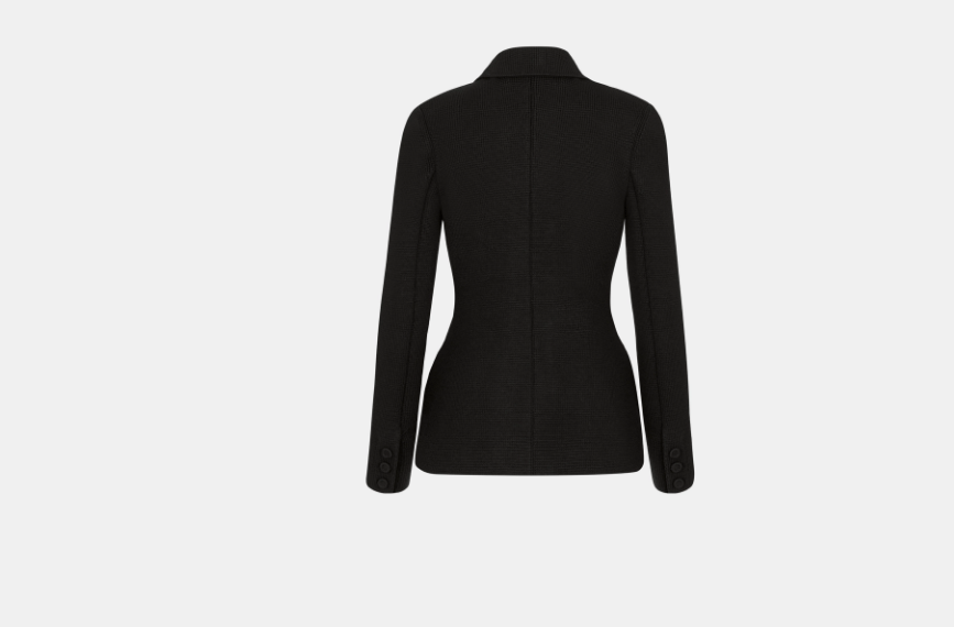Dior o1w1db10525 054V03 30 Montaigne Bar Jacket in Black Size M / US 6-8 / IT 42-44 - 2 Thumbnail