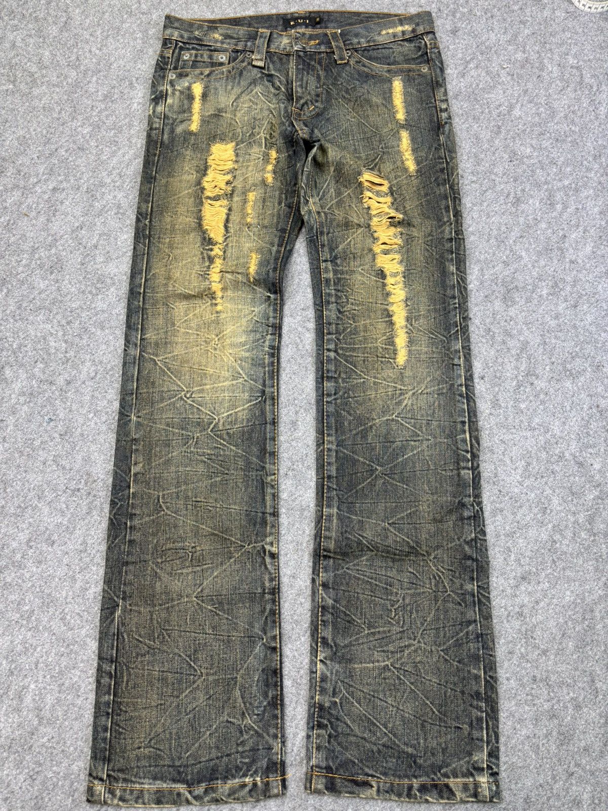 Seditionaries KUI Flare Rusty Mudwash Distressed Denim F869 Size US 32 / EU 48 - 17 Thumbnail