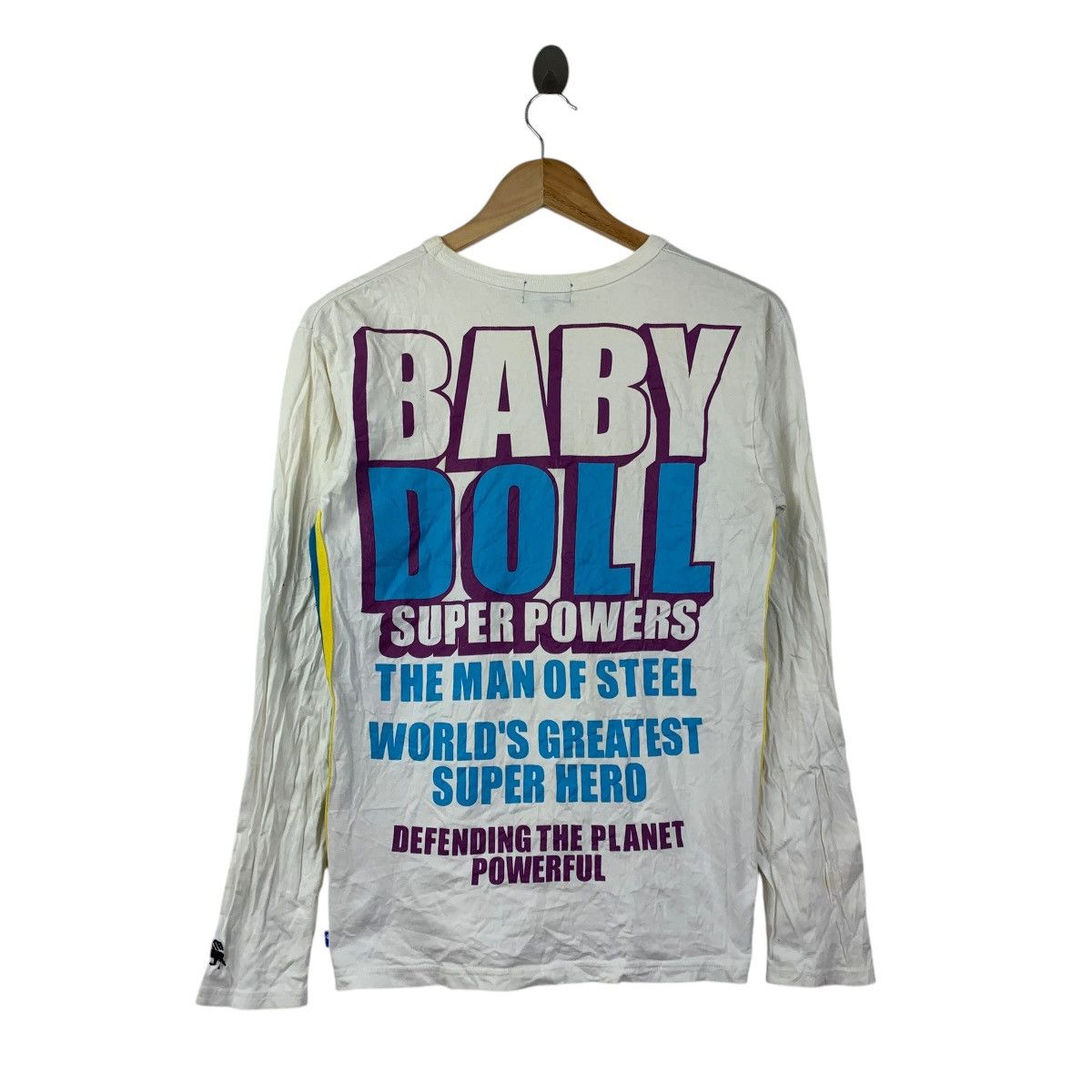 DC Comics Vintage Superman DC Comics Long Sleeve Graphic Tee White Size US M / EU 48-50 / 2 - 4 Thumbnail