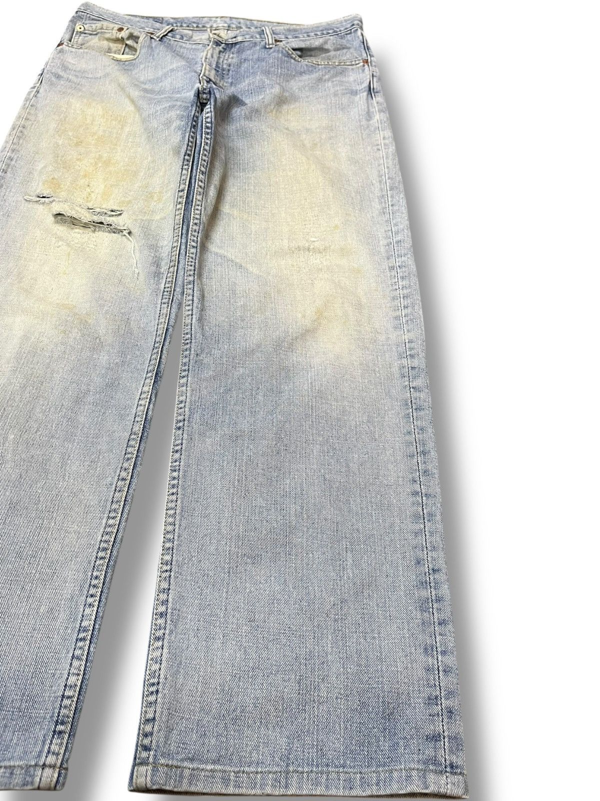 LVC × Levi's × Levi's Vintage Clothing Vintage Levi’s 533 Baggy Distressed Denim Size US 35 - 4 Thumbnail