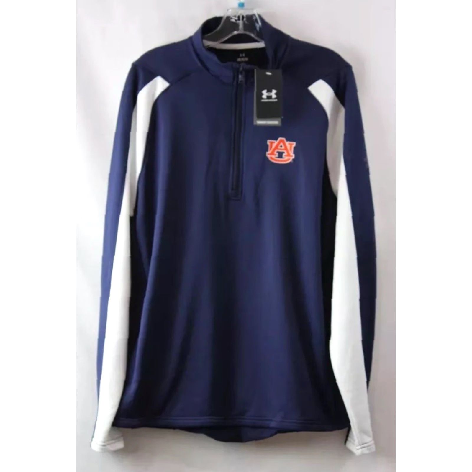 Under Armour Under Armour Auburn Tigers Active 1/4 ZipUp Pullover Sweater Shirt L Mens Blue Henley Size US L / EU 52-54 / 3 - 2 Thumbnail