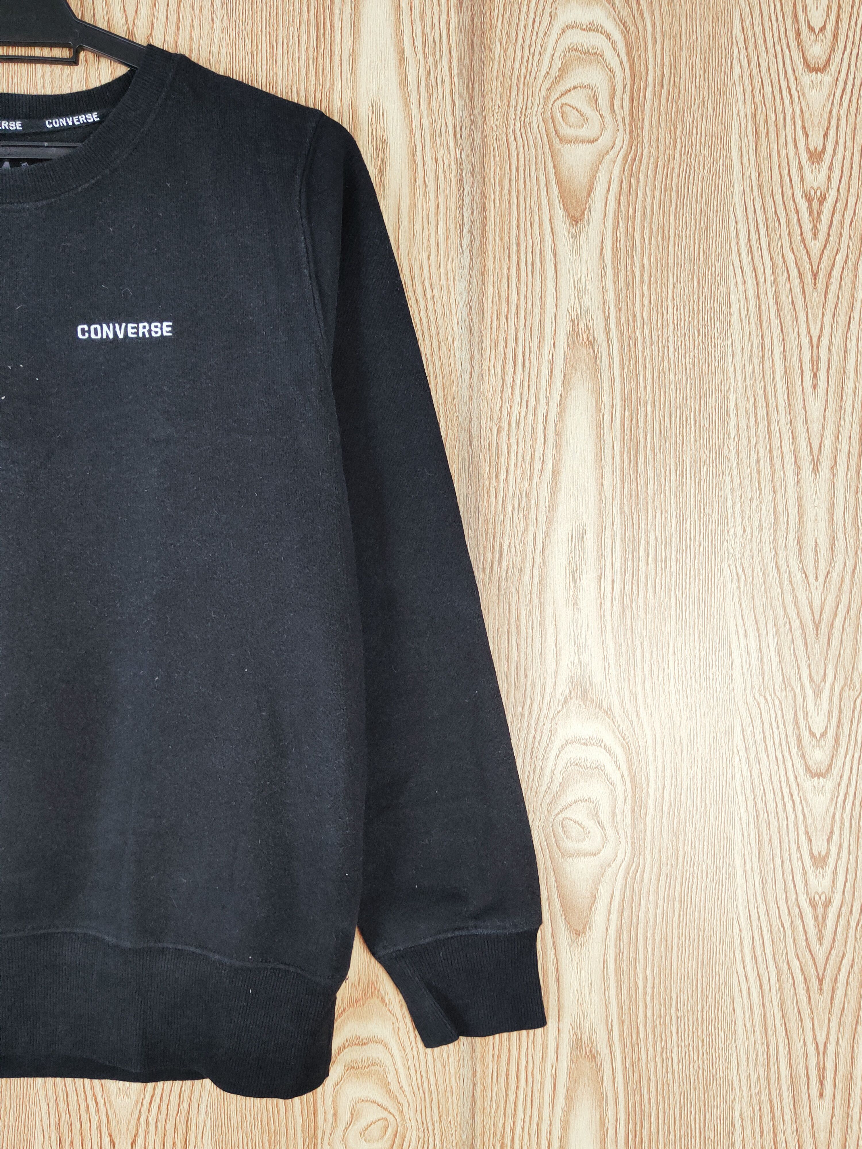 Converse × Vintage Vintage Converse Black Sweatshirts (rare cool design) Size L / US 10 / IT 46 - 5 Thumbnail
