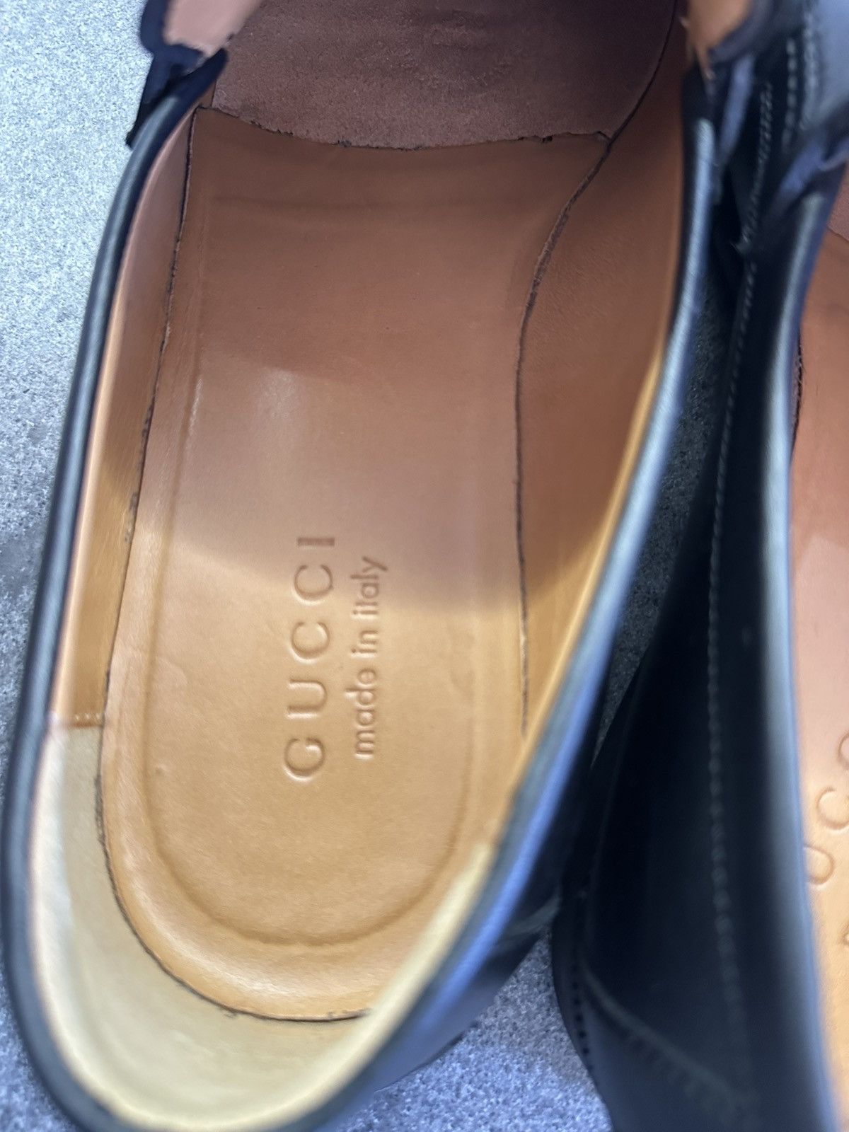 Gucci Mens GUCCI 295117 Web Sole Leather Coin Loafer 8.5 42.5 Size US 8.5 / EU 41-42 - 8 Thumbnail