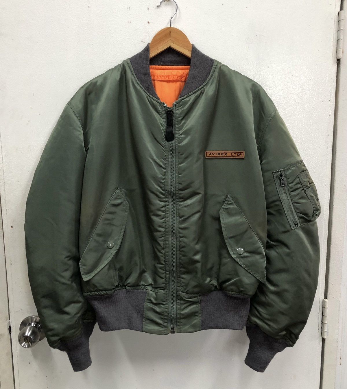 Avirex Vintage AVIREX USA 🇺🇸Sun Faded Intermediate Ma1 Bomber Jacket Size US L / EU 52-54 / 3 - 2 Thumbnail