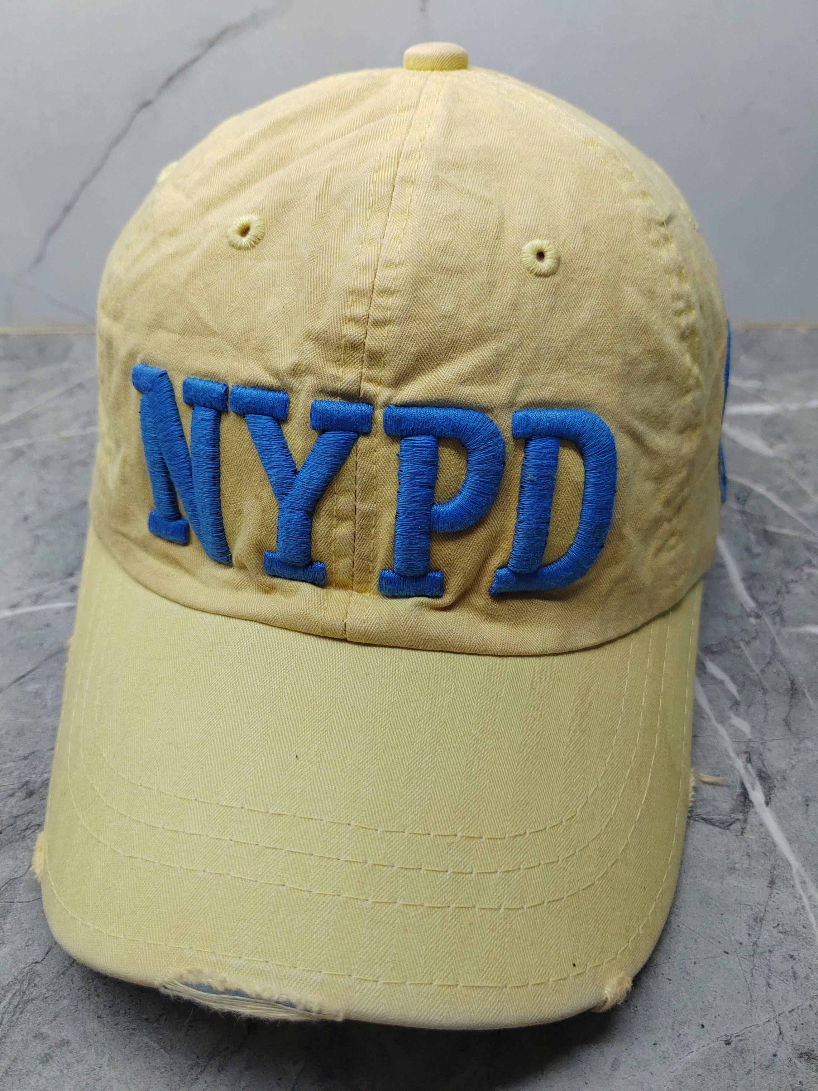 Vintage Vintage NYPD Distressed Style Cap Hat Size ONE SIZE - 1 Thumbnail
