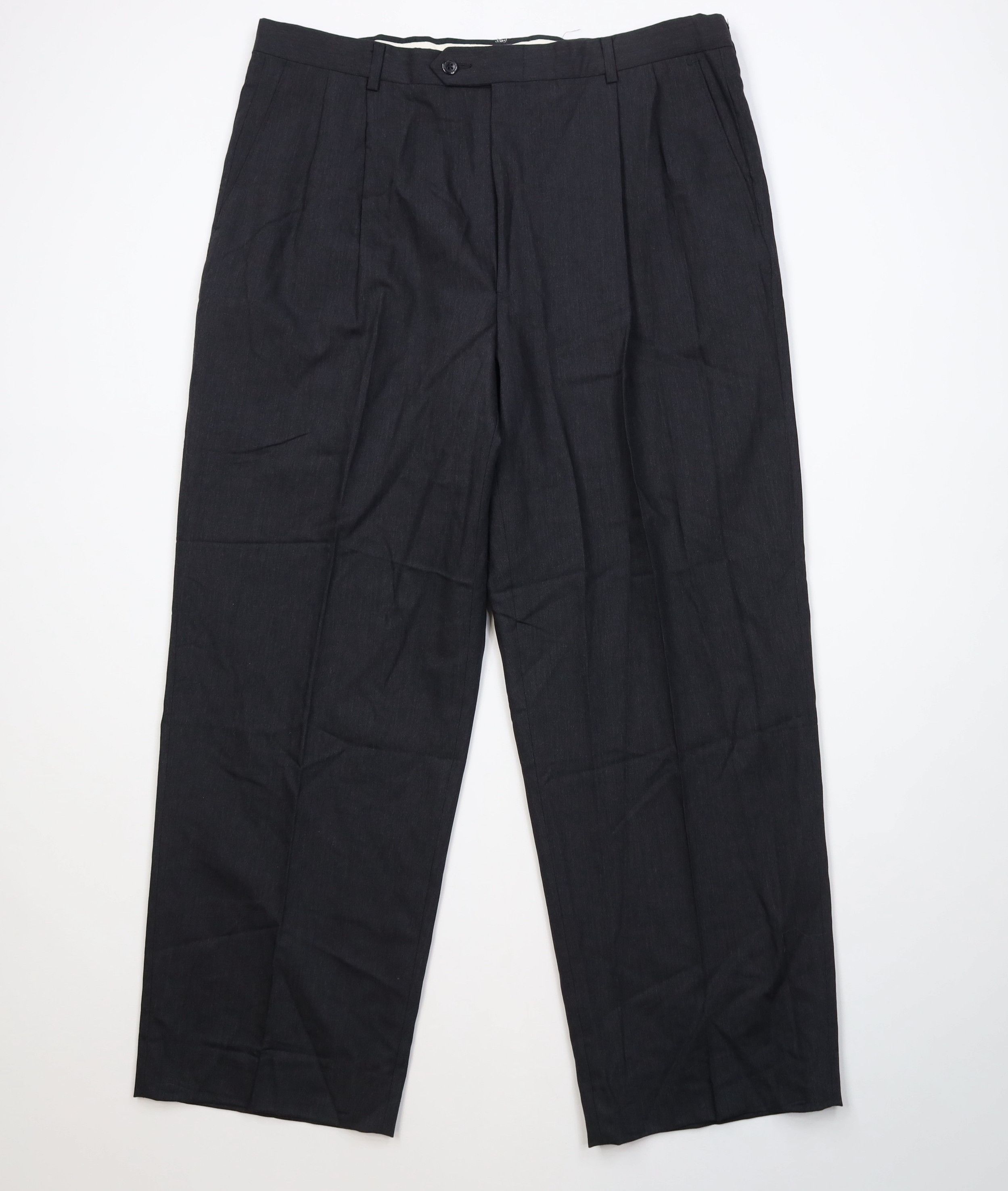 Vintage Vintage 90s Streetwear 100s Wool Knit Wide Leg Chino Pants Size US 38 / EU 54 - 1 Thumbnail