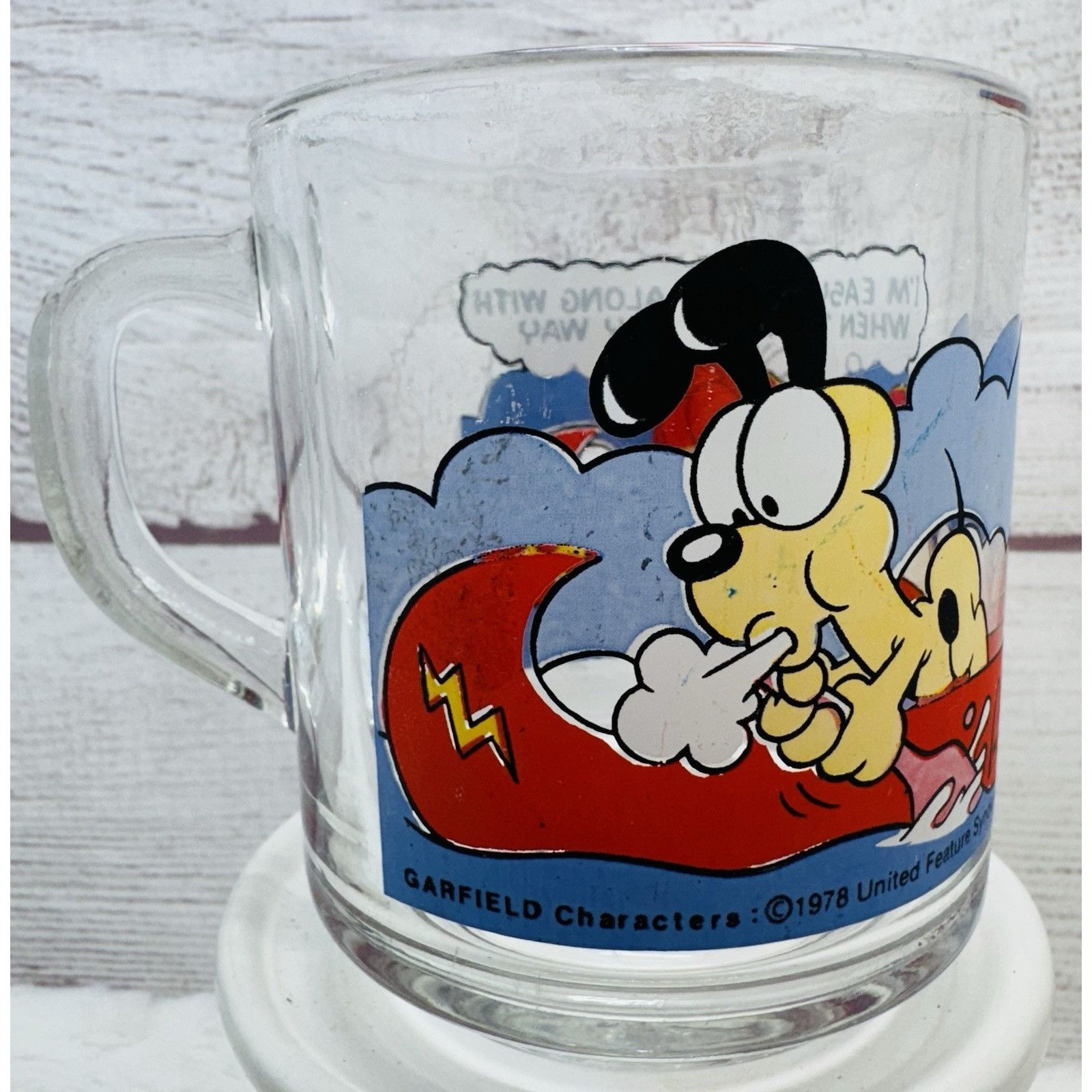 Other McDonald’s Garfield & Odie Clear Glass Coffee Mugs Cups VINT Size ONE SIZE - 3 Thumbnail