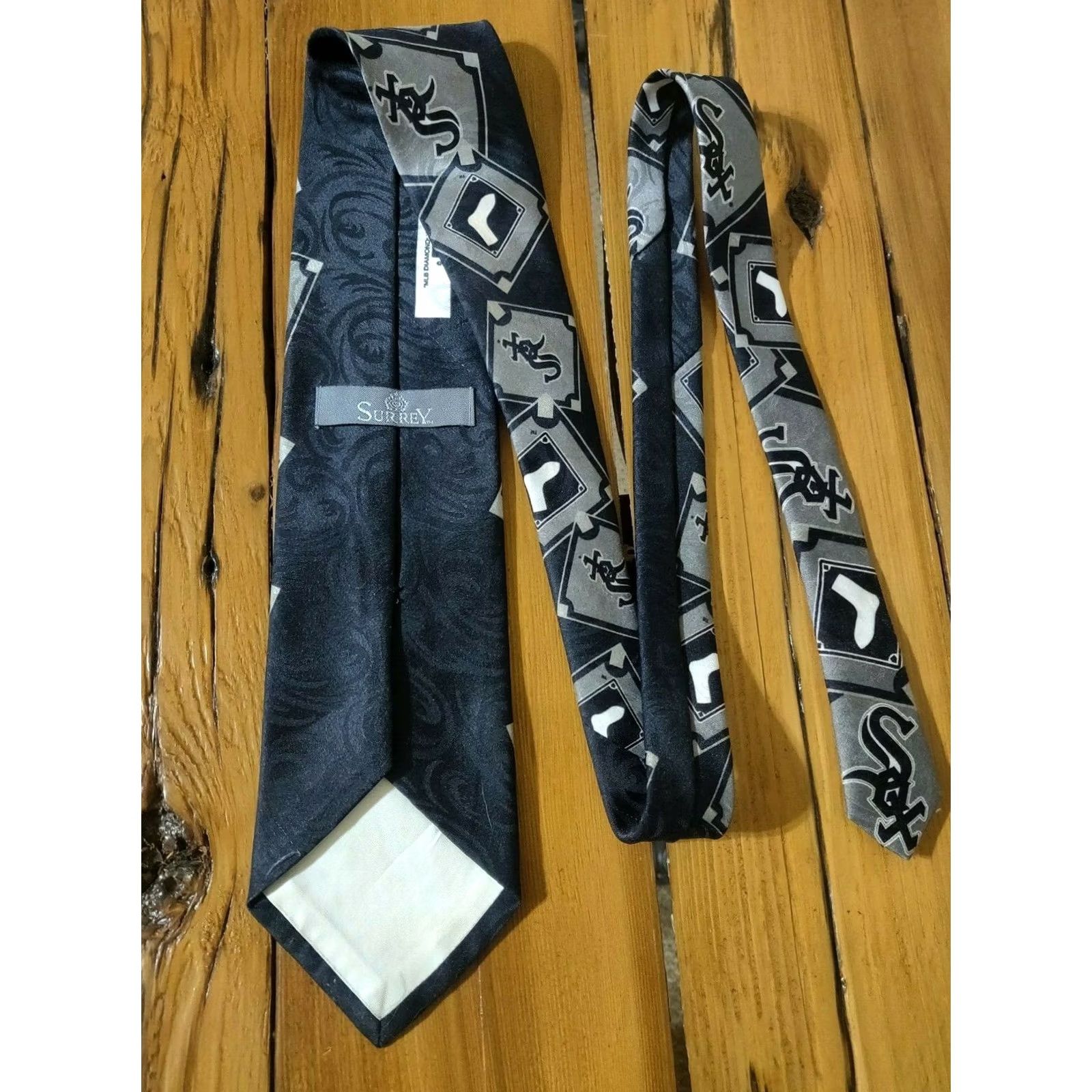 MLB VINTAGE Chicago White Sox 1994 MLB Baseball Tie Polyester Mens Size ONE SIZE - 5 Thumbnail