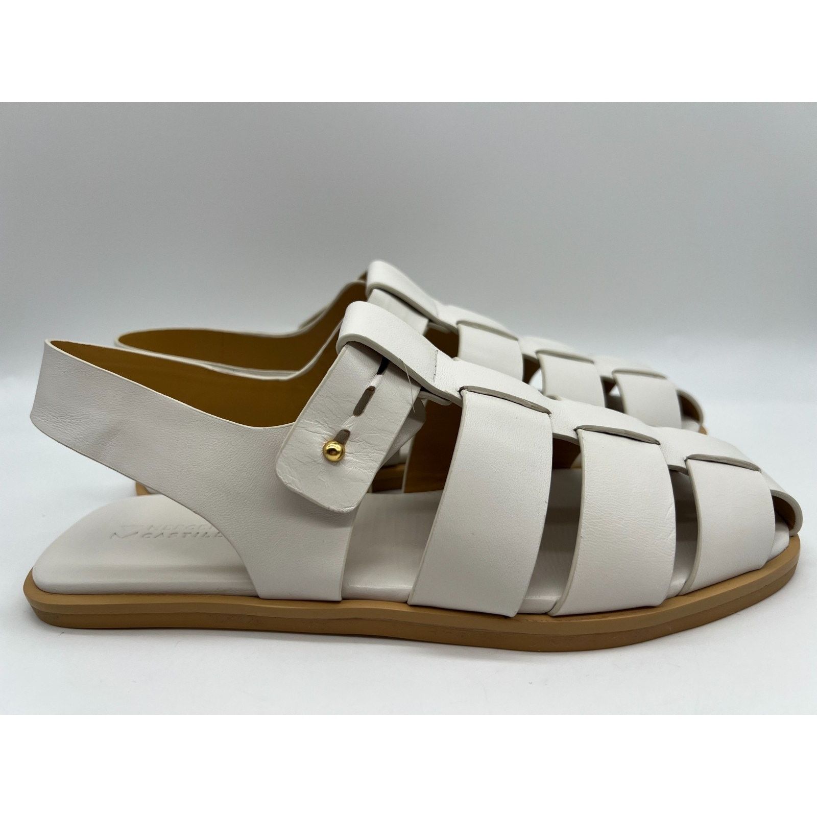 Mercedes-Benz Mercedes Castillo Kailey Caged Fisherman White Womens Size 9 Size US 9 / IT 39 - 24 Thumbnail