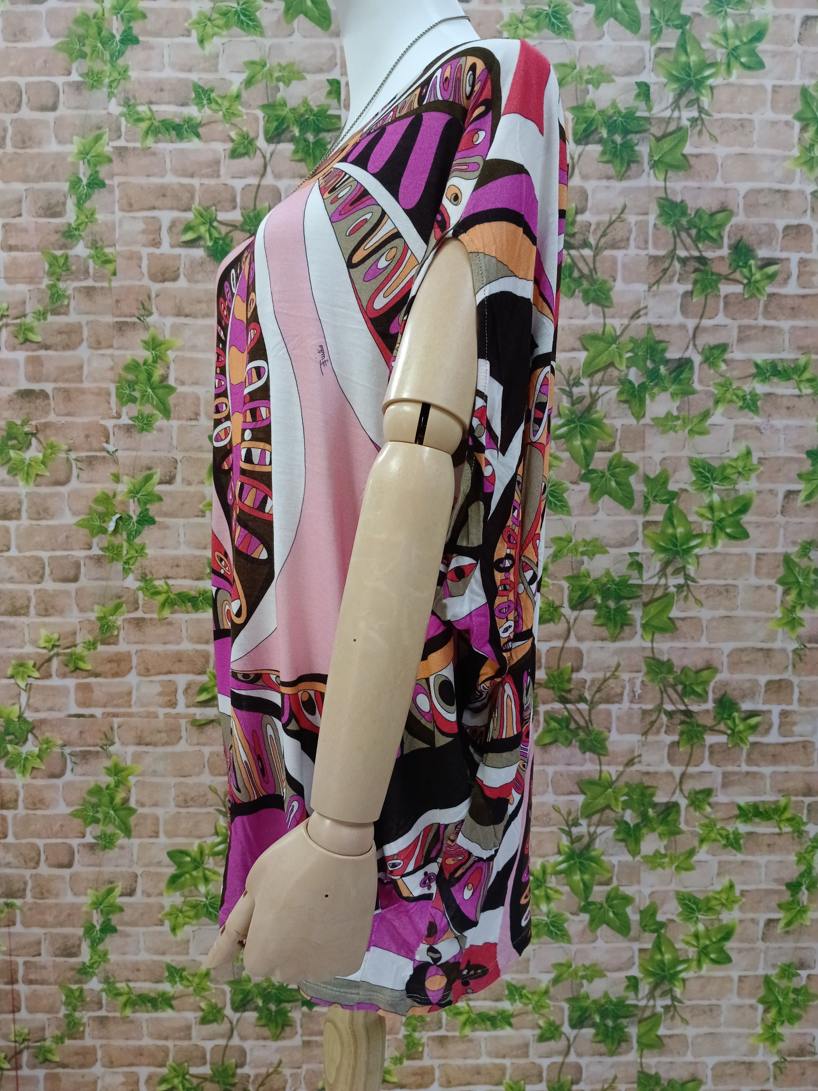 Emilio Pucci EMILIO PUCCI VISCOSE KIMONO BLOUSE Size M / US 6-8 / IT 42-44 - 3 Thumbnail