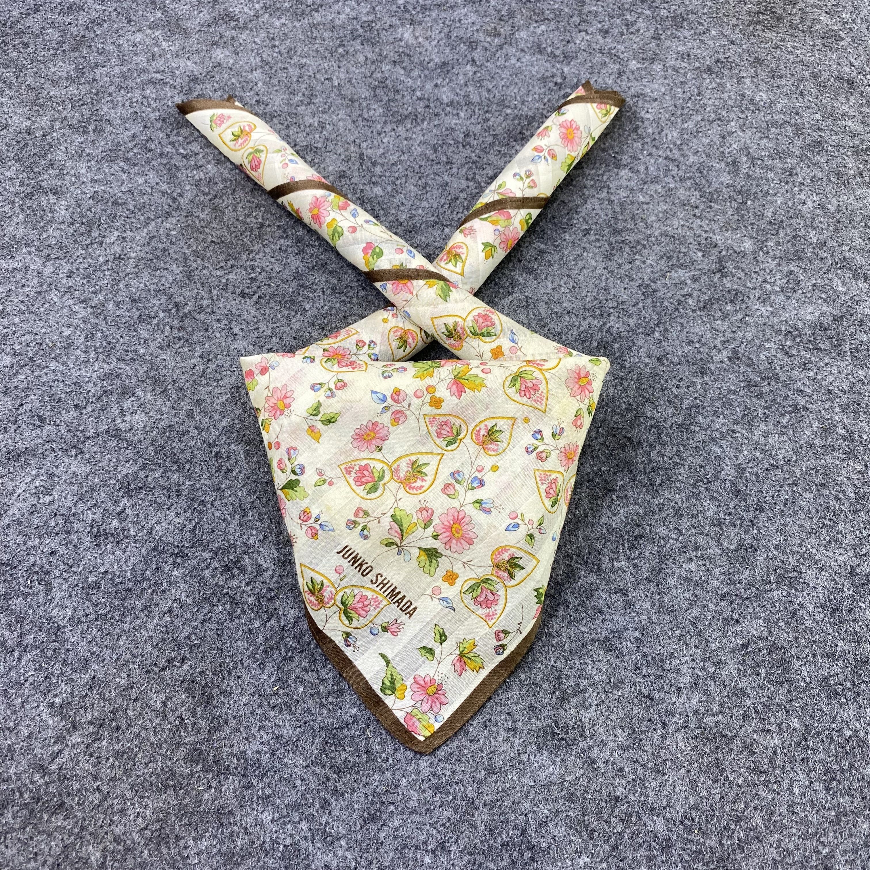 Japanese Brand Junko Shimada Handkerchief Neckerchief Bandana-B2052 Size ONE SIZE - 2 Thumbnail