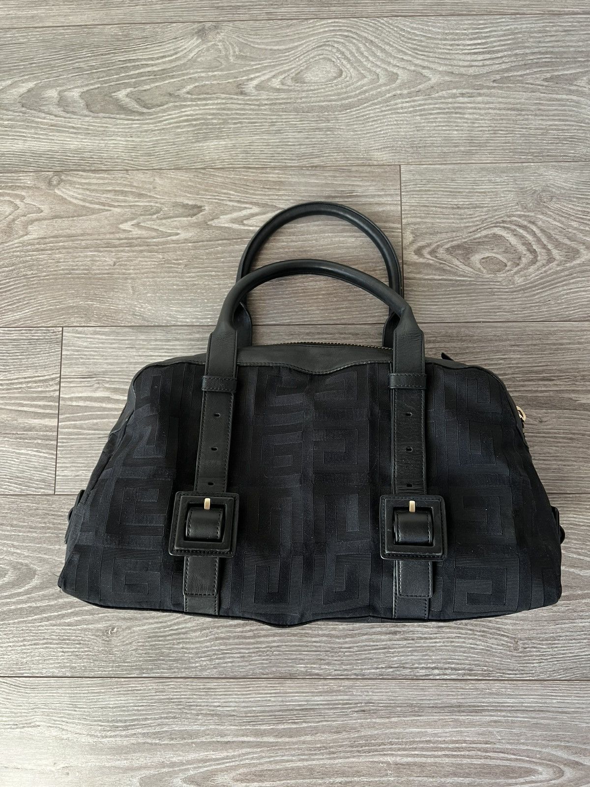 Givenchy Givenchy Black Signature Canvas Leather Boston Monogram Bag Size ONE SIZE - 2 Thumbnail