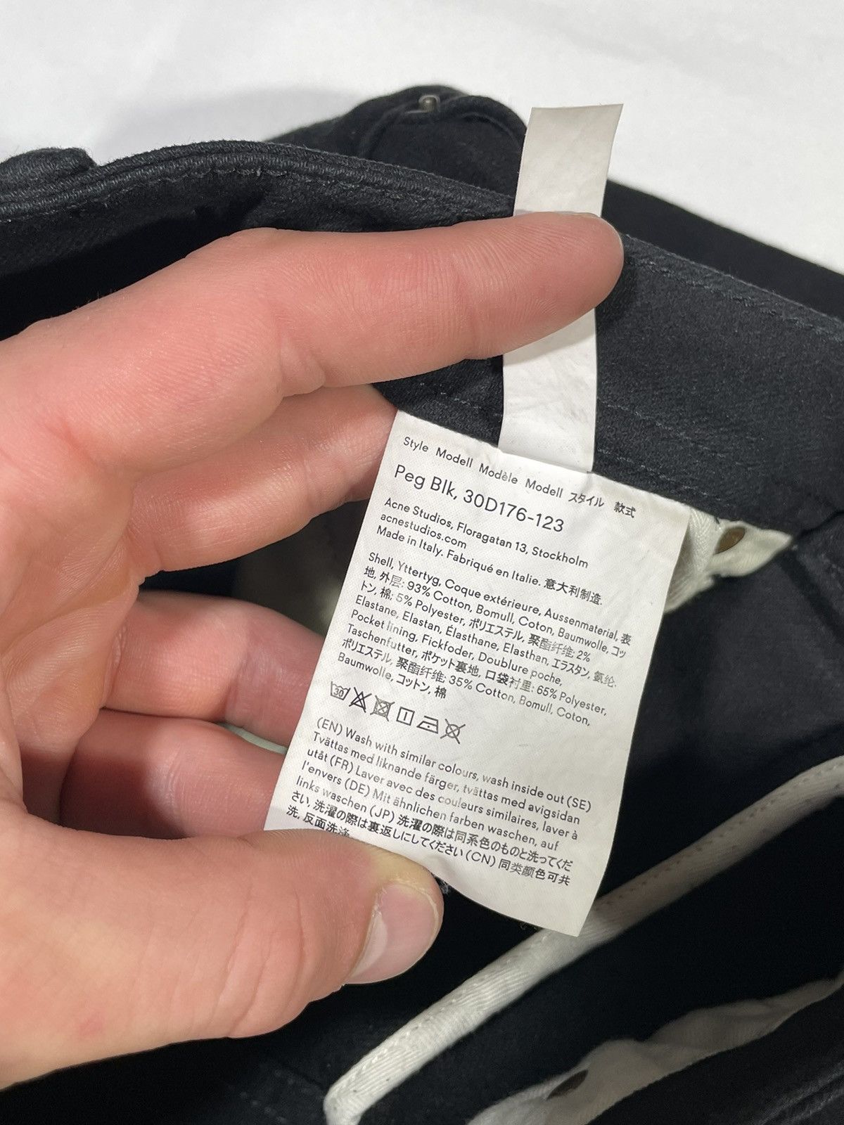 Acne Studios Acne Studios Peg Blk jeans Size 27" / US 4 / IT 40 - 8 Thumbnail