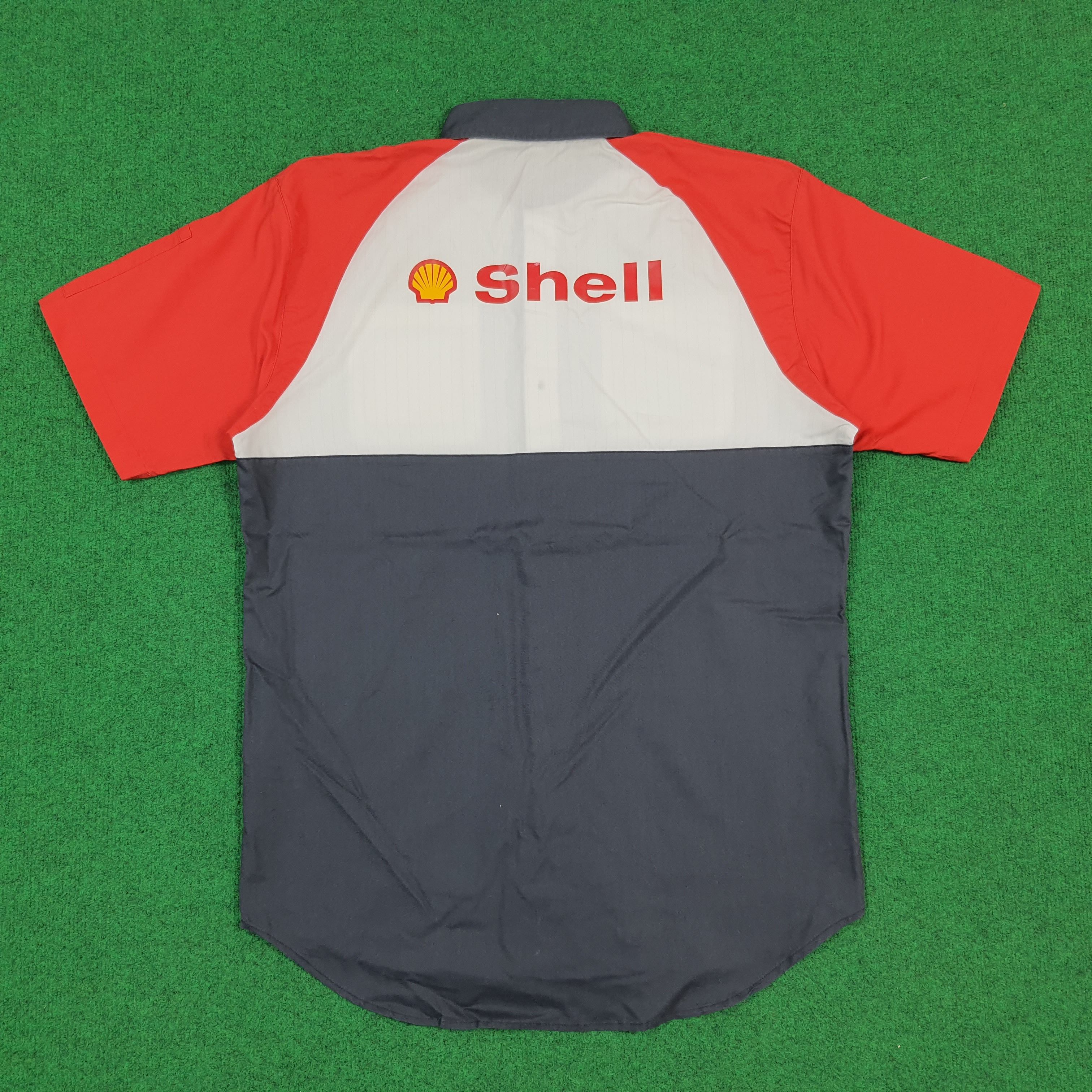 Vintage Vintage Shell Oil Company Staff Uniform Work Shirt C301N65 Size US L / EU 52-54 / 3 - 3 Thumbnail