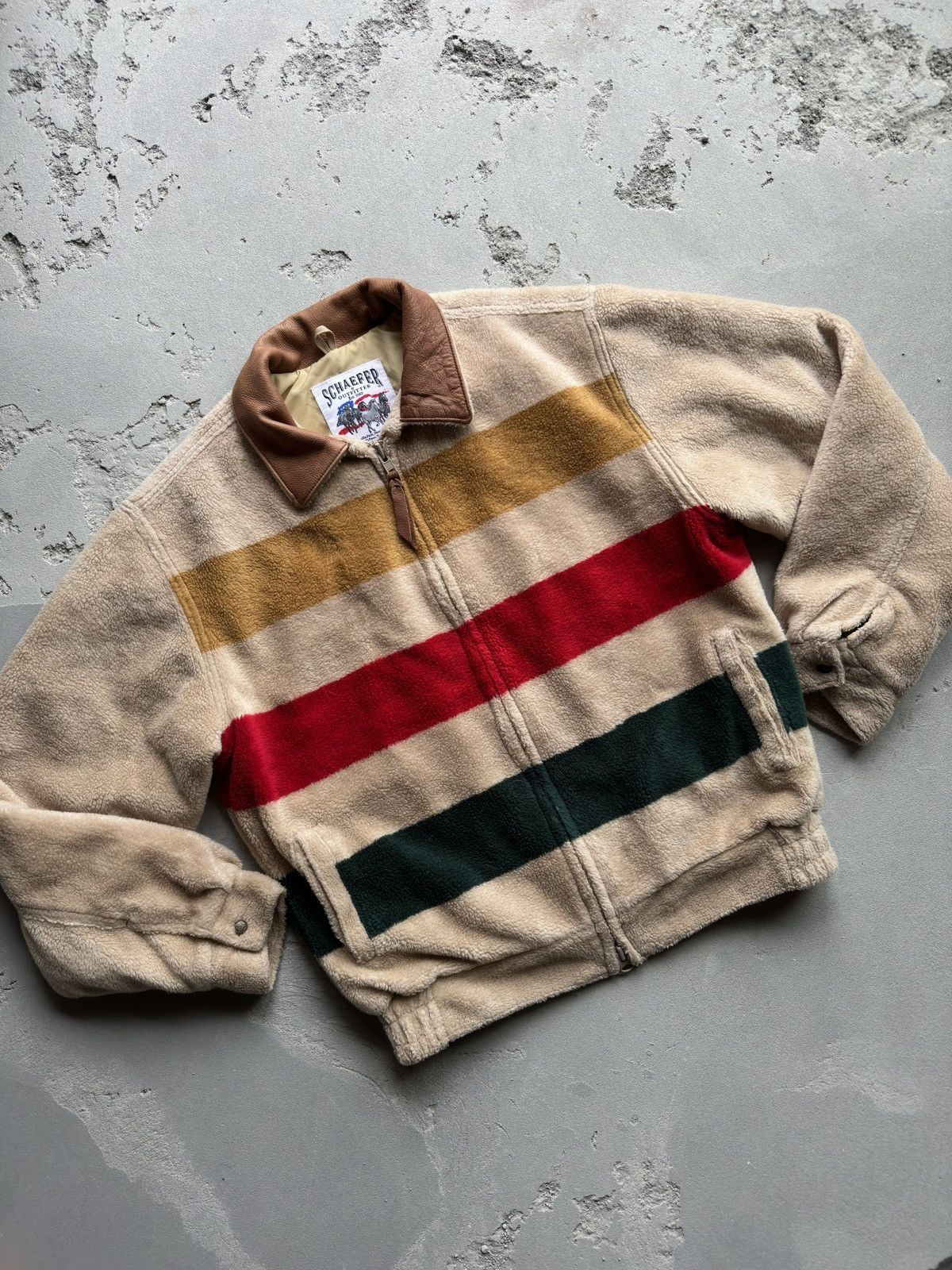 Vintage Vintage 1990s Schaefer Sherpa Jacket Size US M / EU 48-50 / 2 - 1 Thumbnail