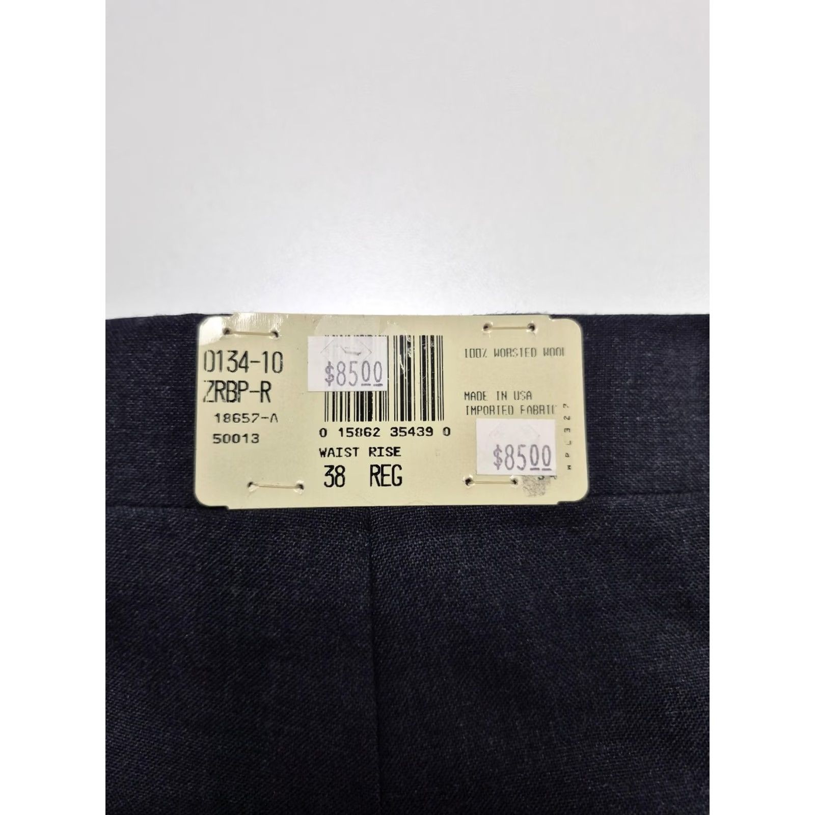 Vintage VINTAGE Racquet Club Mens Dress Pants Blue Wool 38x36 Pleated Straight Unhemmed NWT USA Size US 38 / EU 54 - 4 Thumbnail