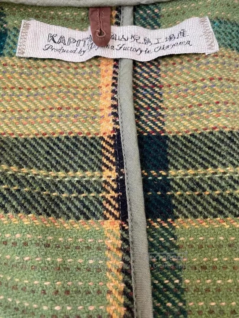 Kapital Kapital Check Hooded Cape Coat . Size US S / EU 44-46 / 1 - 5 Thumbnail