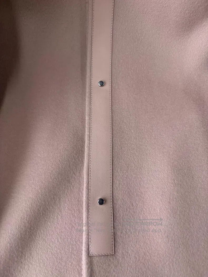 Loro Piana Loro Piana Light Pink Lamb Skin Collar Baby Cashmere Coat Size M / US 6-8 / IT 42-44 - 5 Thumbnail