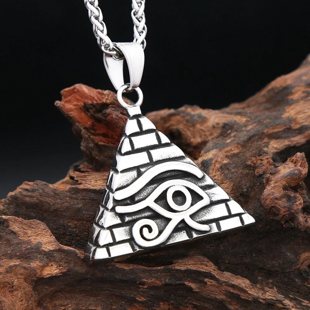 Other Vintage Egyptian Eye Pendant Necklace Size ONE SIZE - 5 Thumbnail