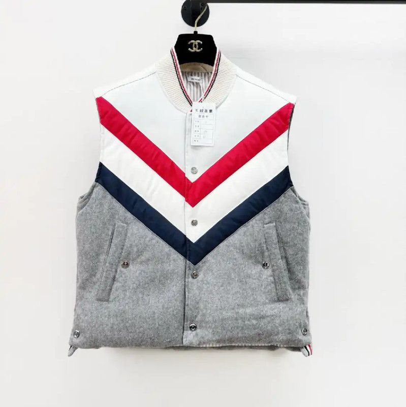 Thom Browne Thom Browne Women's Colorblock Down Vest 0089 Size M / US 6-8 / IT 42-44 - 1 Thumbnail