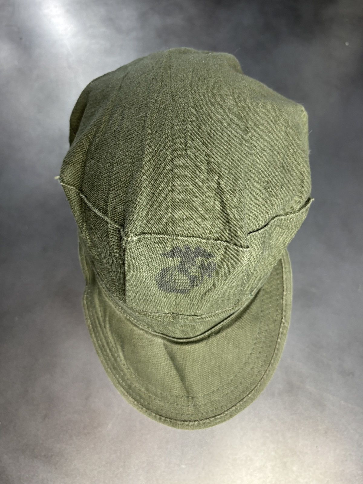Vintage Vintage US Marine Corps Utility Hat Vietnam Drab Field EGA Size ONE SIZE - 12 Thumbnail