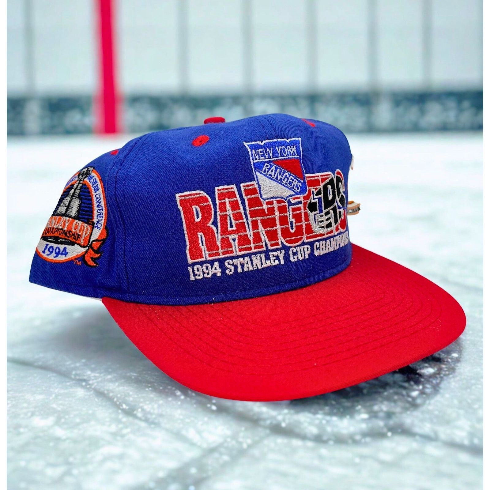 NHL New York Rangers 1994 Stanley Cup Champs #1 Apparel Snapback Size ONE SIZE - 14 Thumbnail