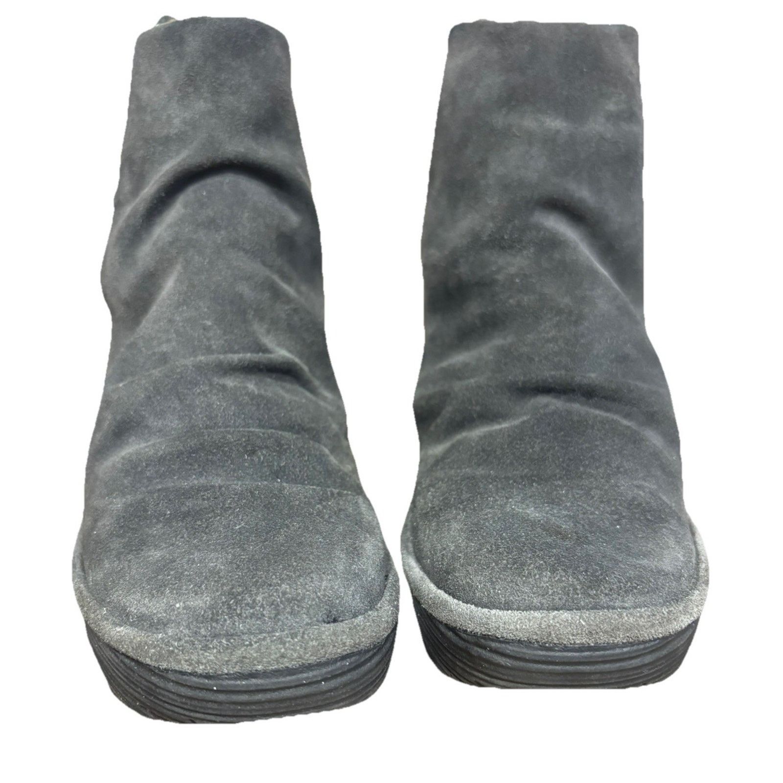 Fly London Fly London Yama Wedge Boots Women's SZ 38 Gray Suede Slouchy Size US 8 / IT 38 - 11 Thumbnail