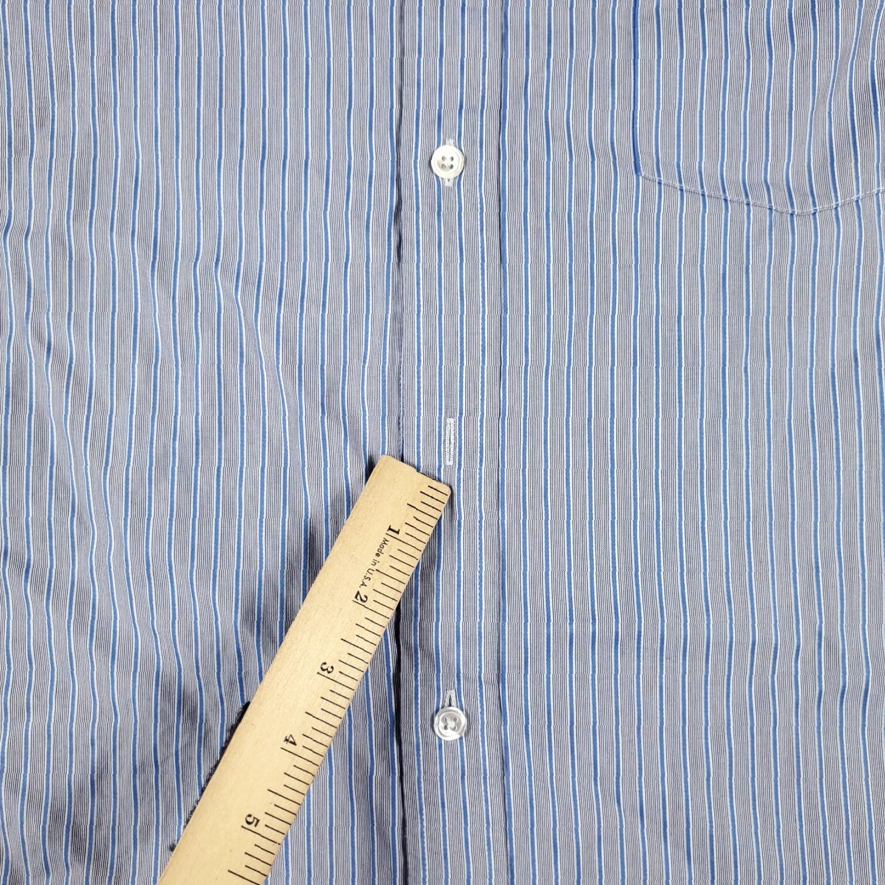 Faconnable Façonnable Shirt Mens XL Blue Striped Button-Up Long Sleeve Collared Cotton Casual Dress Shirt Men XL Blue Striped Modern Preppy Size US XL / EU 56 / 4 - 4 Thumbnail
