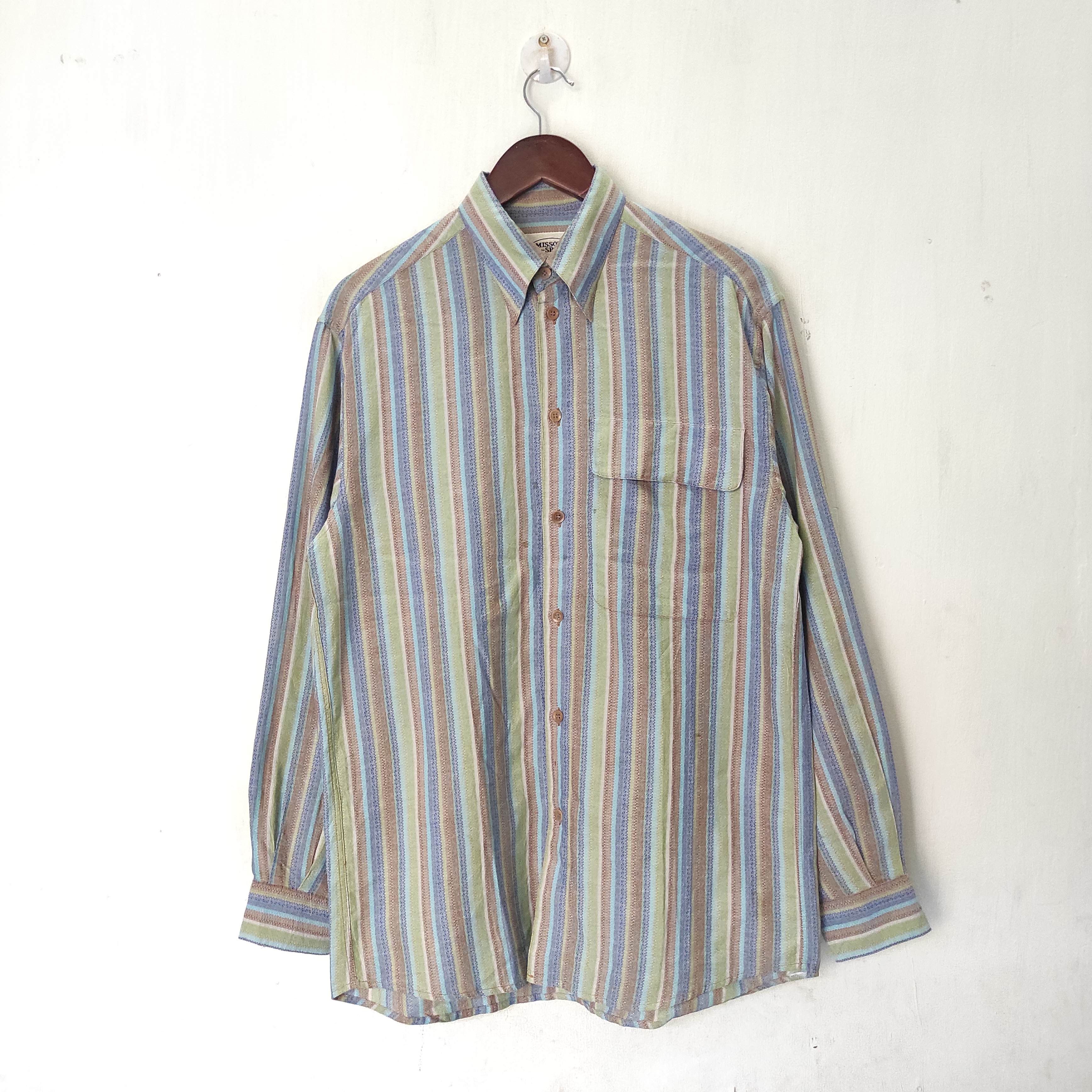 Missoni Vintage Missoni Button Up Shirts Size US L / EU 52-54 / 3 - 2 Thumbnail