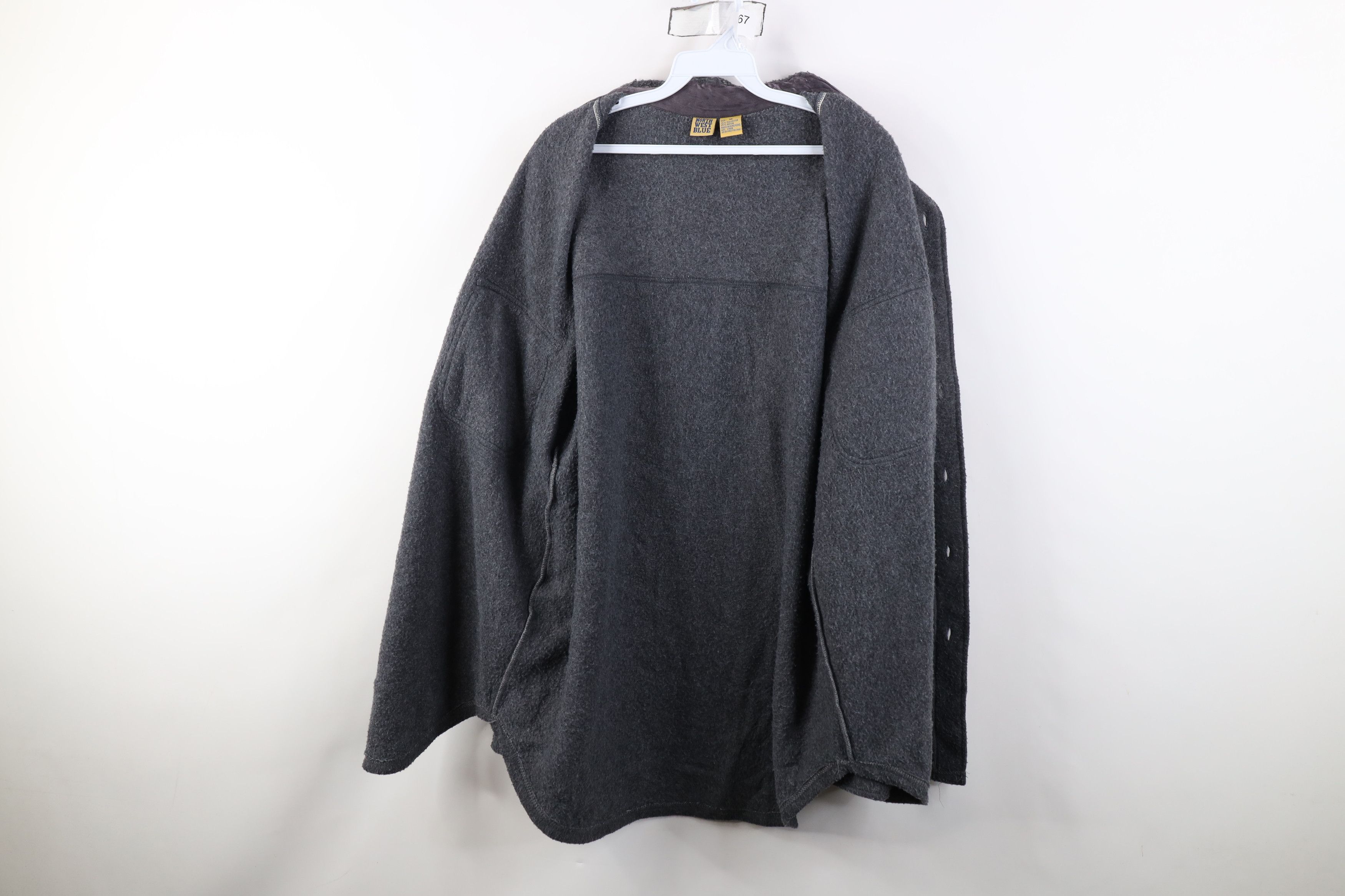 Vintage Vintage 90s Streetwear Fleece Button Shirt Jacket Jac Shirt Size US M / EU 48-50 / 2 - 10 Thumbnail