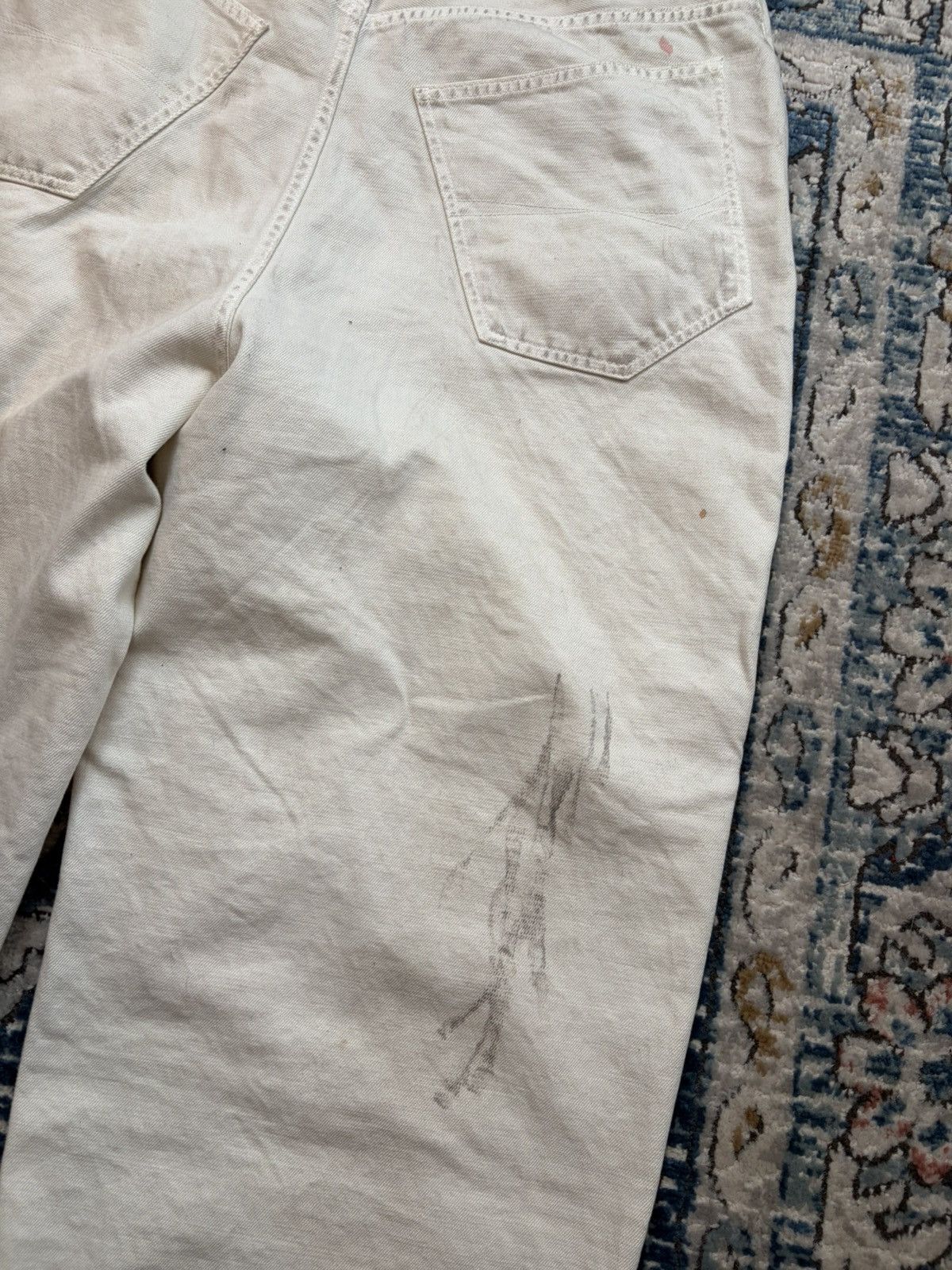 Balenciaga Balenciaga White Baggy Denim Size US 36 / EU 52 - 17 Thumbnail