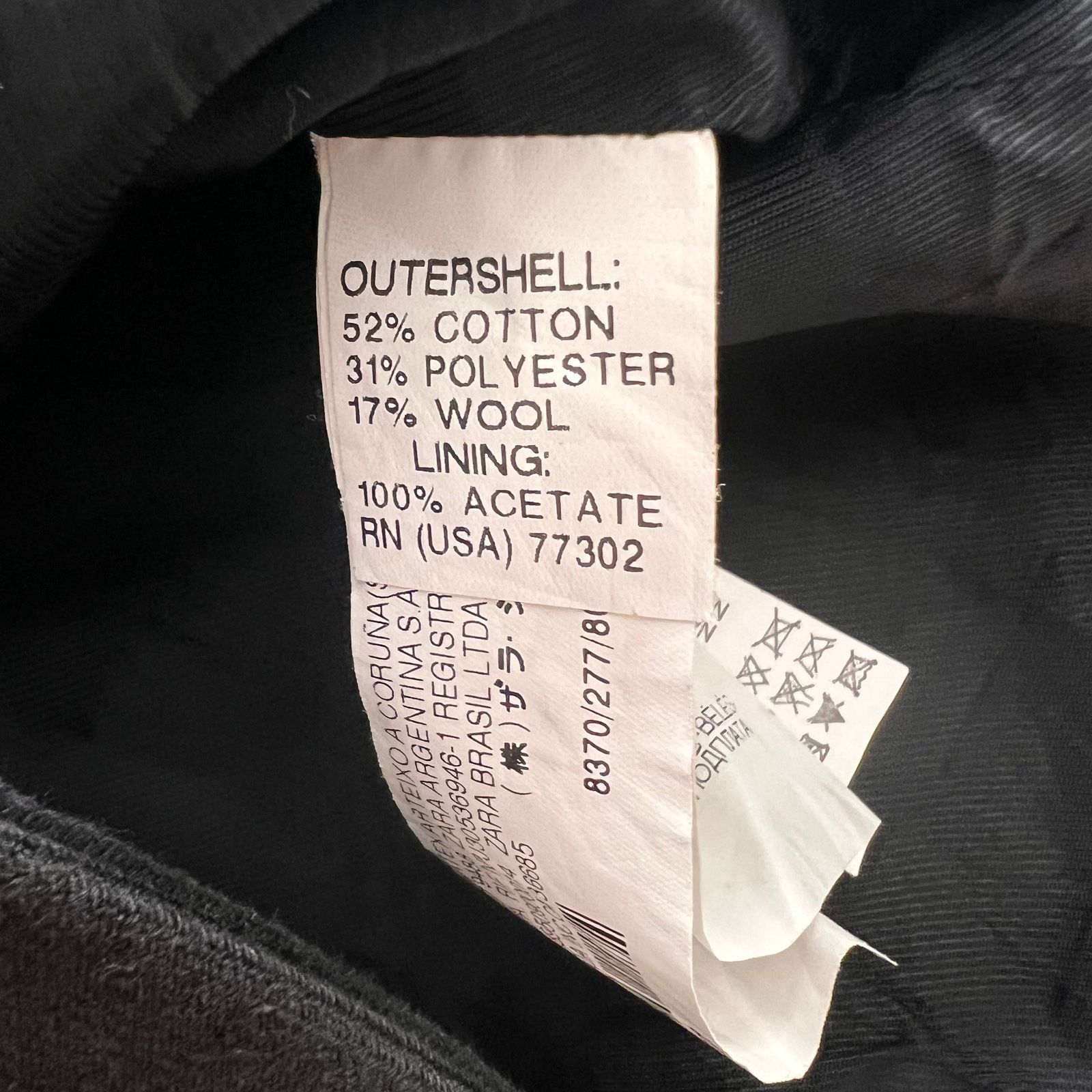 Zara ZARA Basic Black Crop Jacket, S Size S / US 4 / IT 40 - 7 Thumbnail