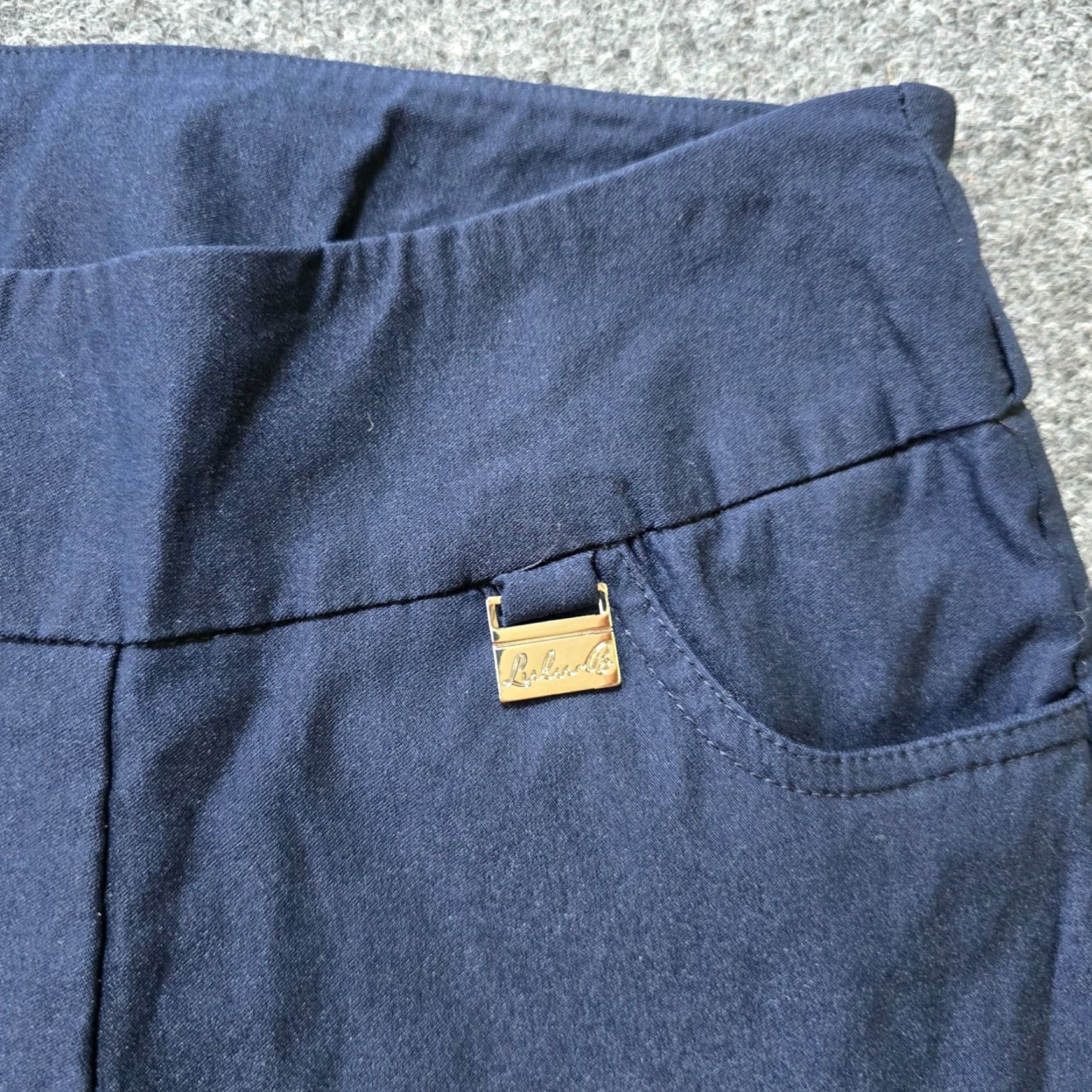 Vintage Lulu B Pants Womens Size 2 Blue Stretch Tapered Performance Casual Dress Pants Regular Slim Fit Womensใจ Size 26" / US 2 / IT 38 - 3 Thumbnail
