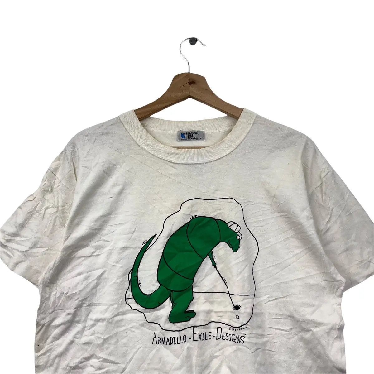 Vintage Vintage 1990 ARMADILLO EXILE DESIGNS Golf Painting Tee Shirt Size US M / EU 48-50 / 2 - 3 Thumbnail