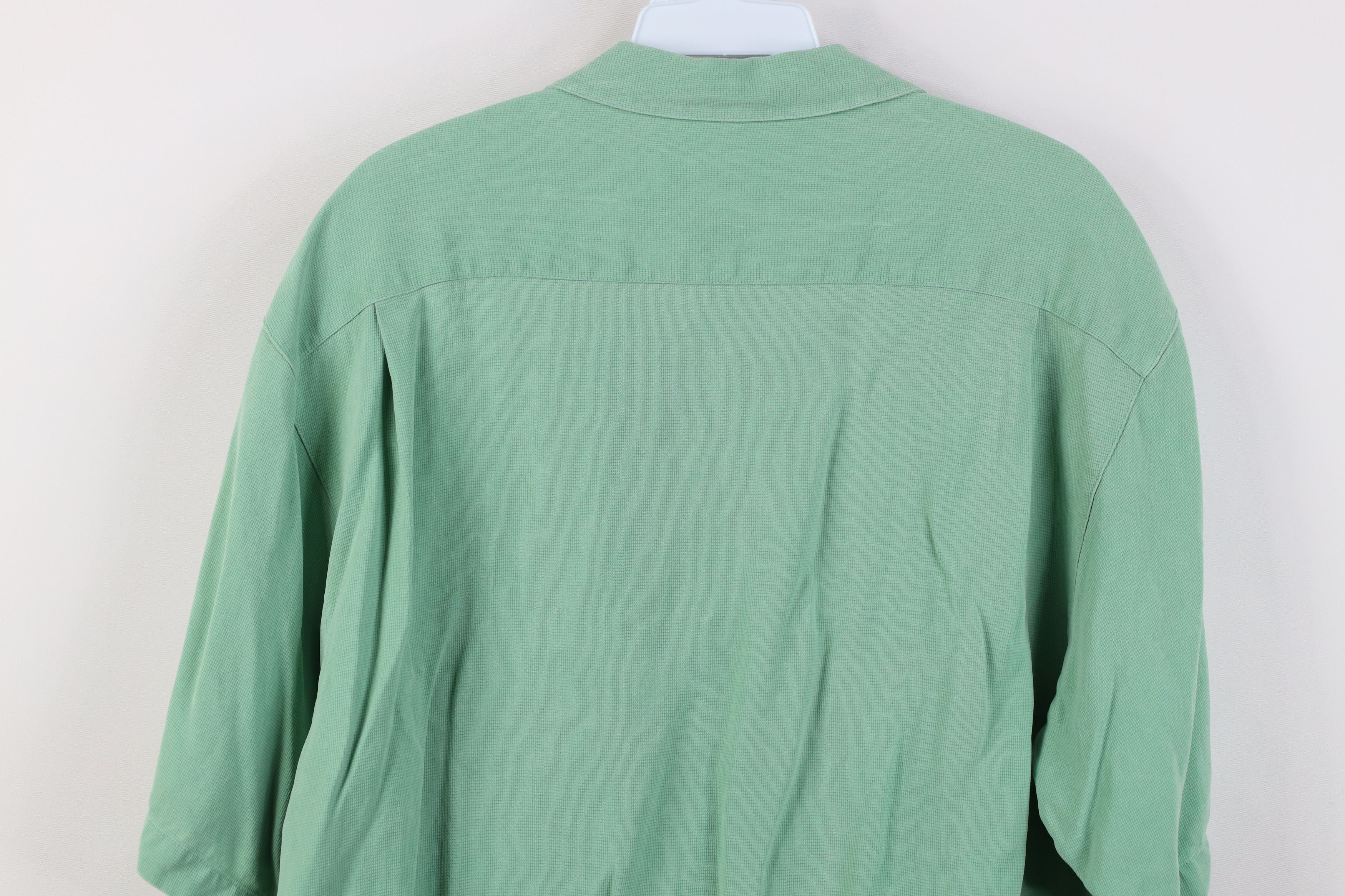 Tommy Bahama Vintage 90s Tommy Bahama Looped Collar Button Shirt Green Size US M / EU 48-50 / 2 - 15 Thumbnail