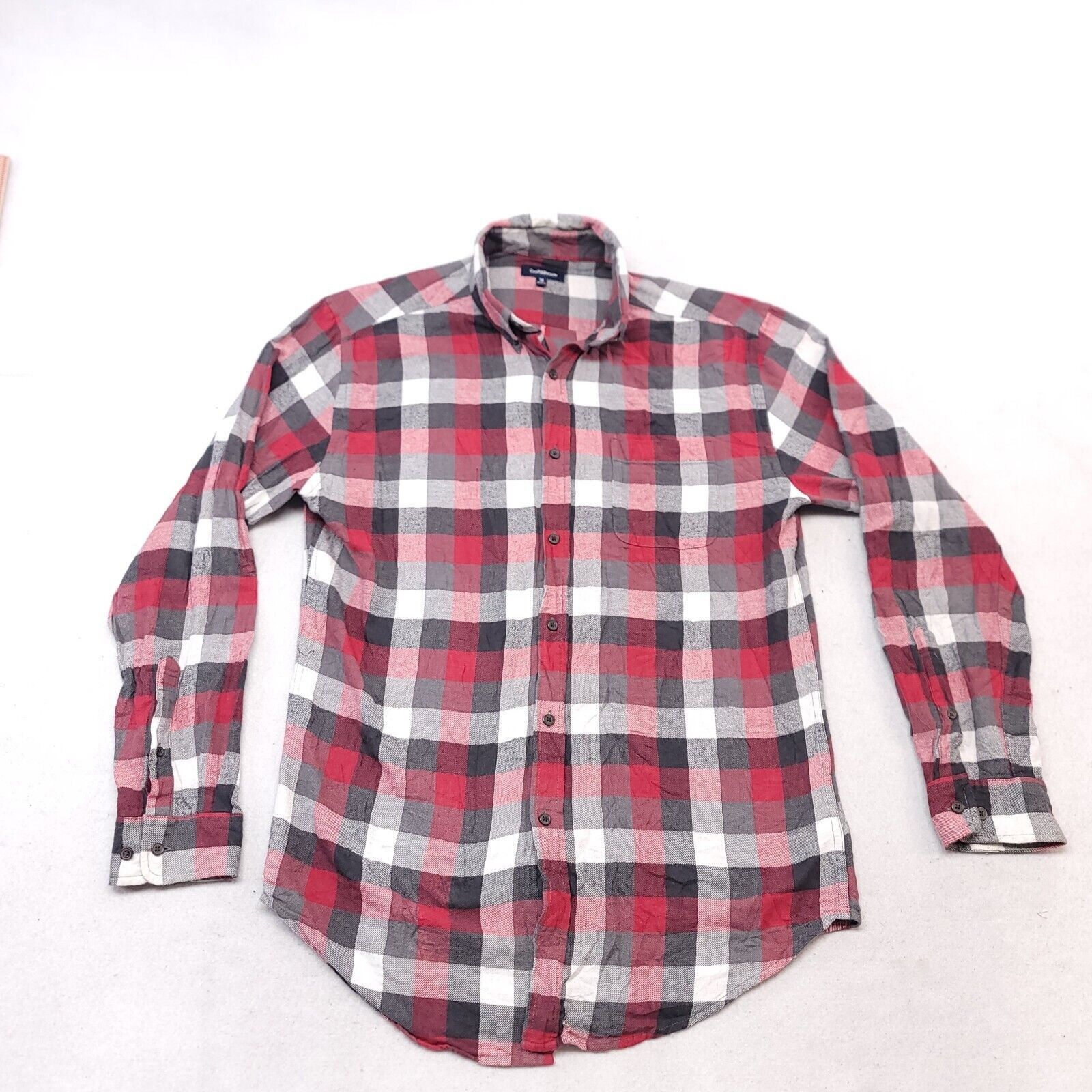 Croft & Barrow Croft & Barrow Gingham Flannel Shirt Mens Size Medium M Red Size US M / EU 48-50 / 2 - 2 Thumbnail
