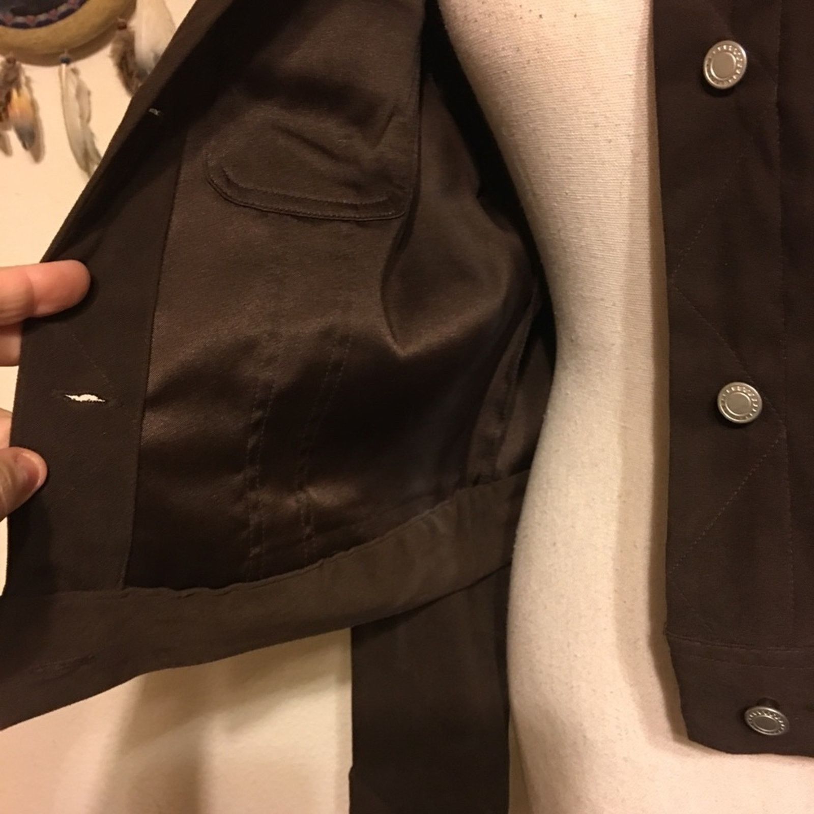 Other DCC brown faux suede stretch jacket M Size M / US 6-8 / IT 42-44 - 6 Thumbnail